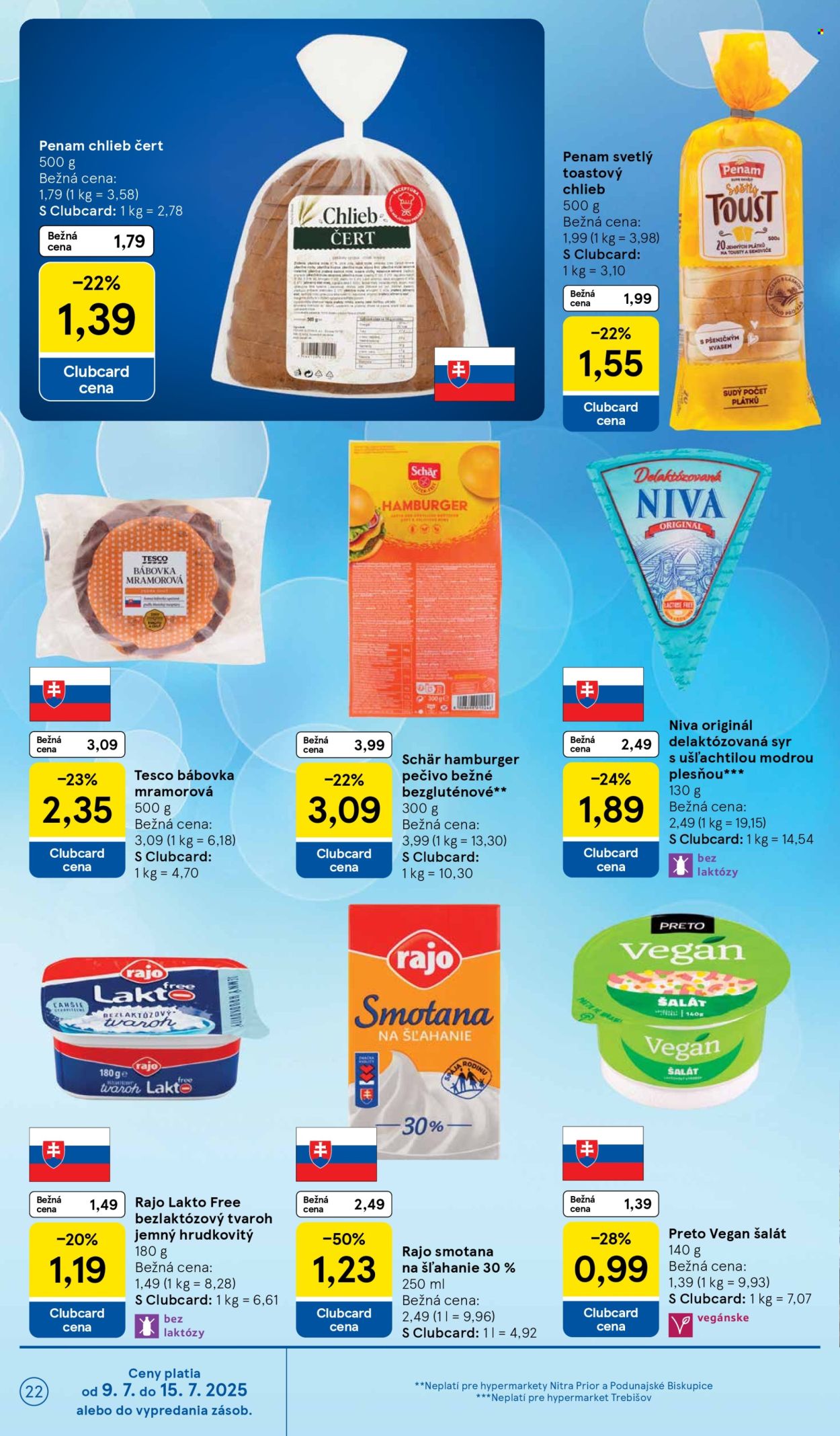 Leták TESCO - 9.7.2025 - 15.7.2025. Strana 22