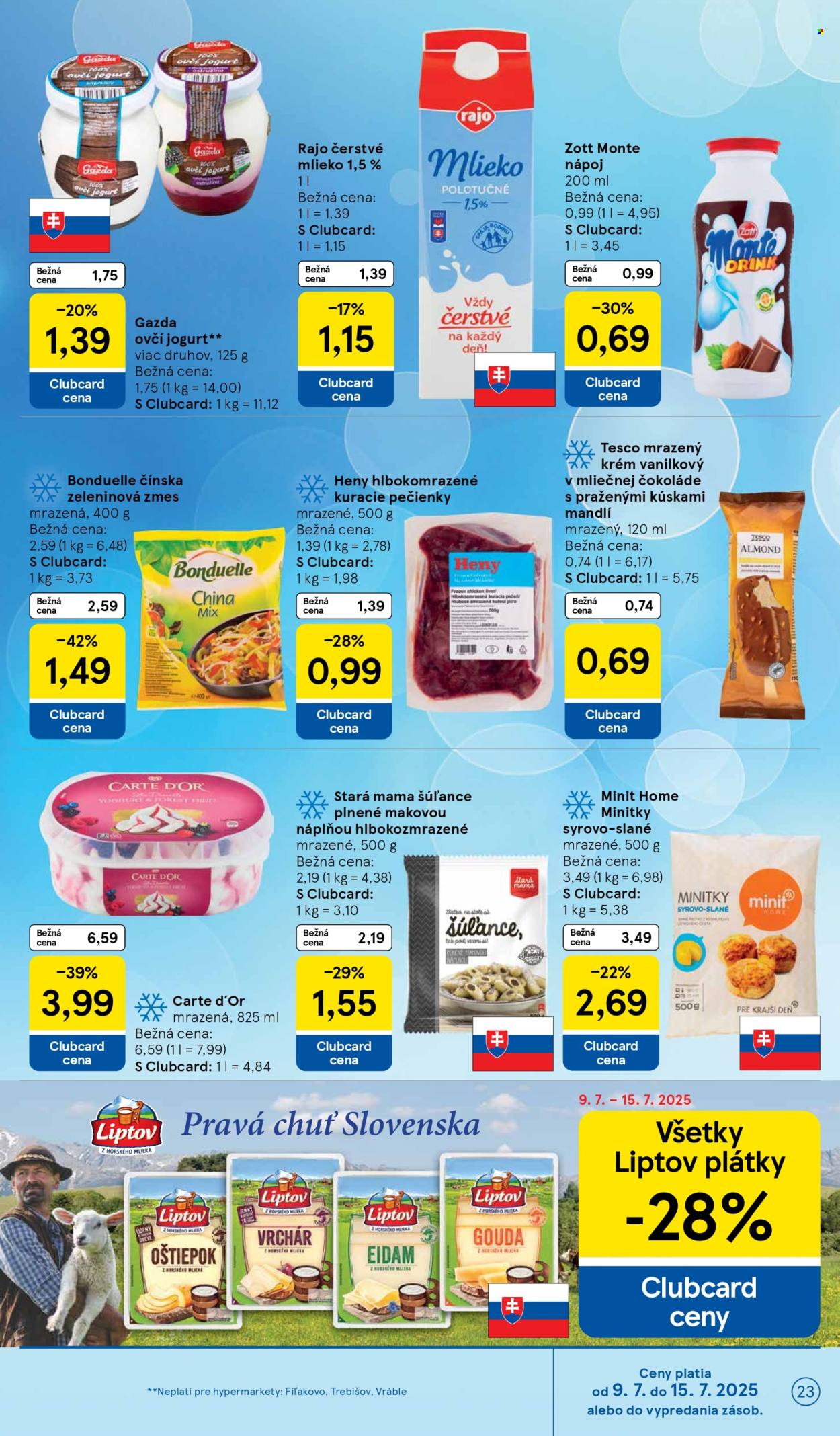 Leták TESCO - 9.7.2025 - 15.7.2025. Strana 23