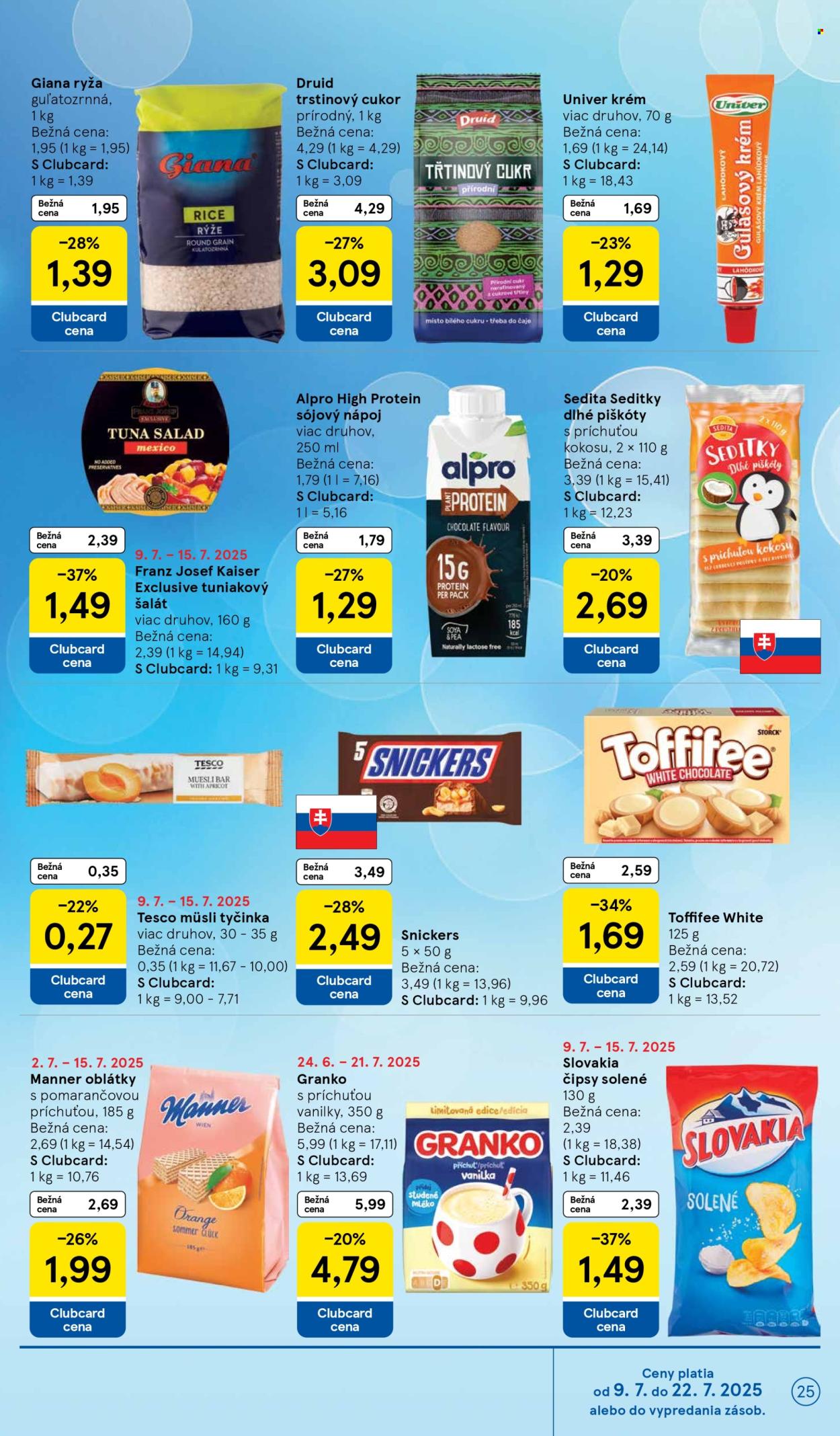 Leták TESCO - 9.7.2025 - 15.7.2025. Strana 25