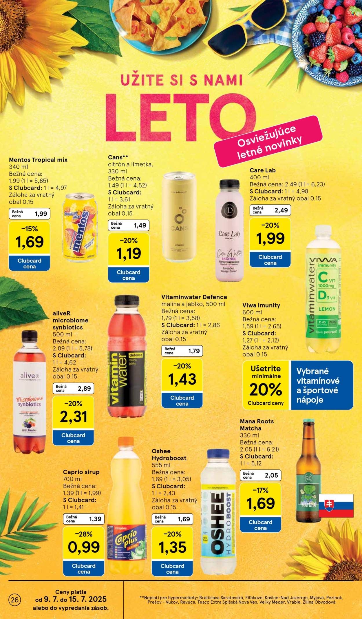 Leták TESCO - 9.7.2025 - 15.7.2025. Strana 26