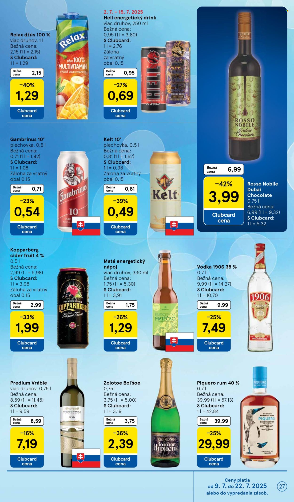 Leták TESCO - 9.7.2025 - 15.7.2025. Strana 27