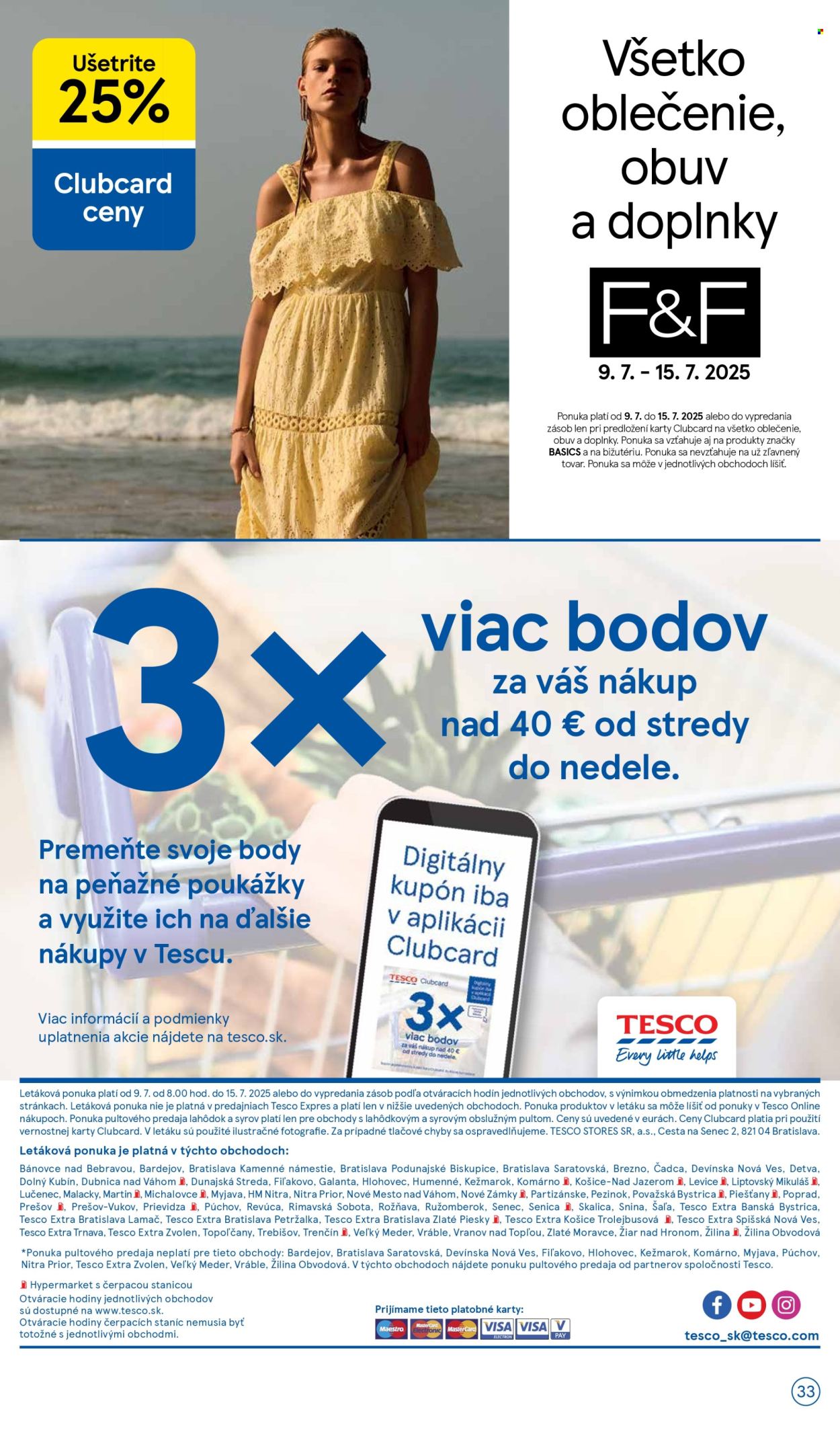 Leták TESCO - 9.7.2025 - 15.7.2025. Strana 33