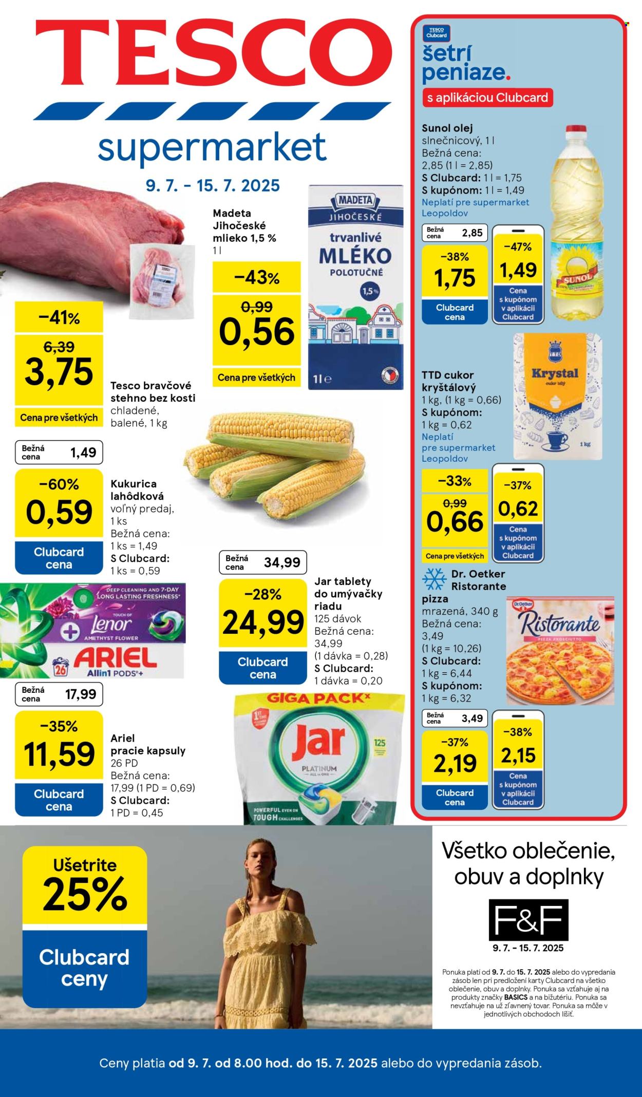 Leták TESCO supermarket - 9.7.2025 - 15.7.2025. Strana 1
