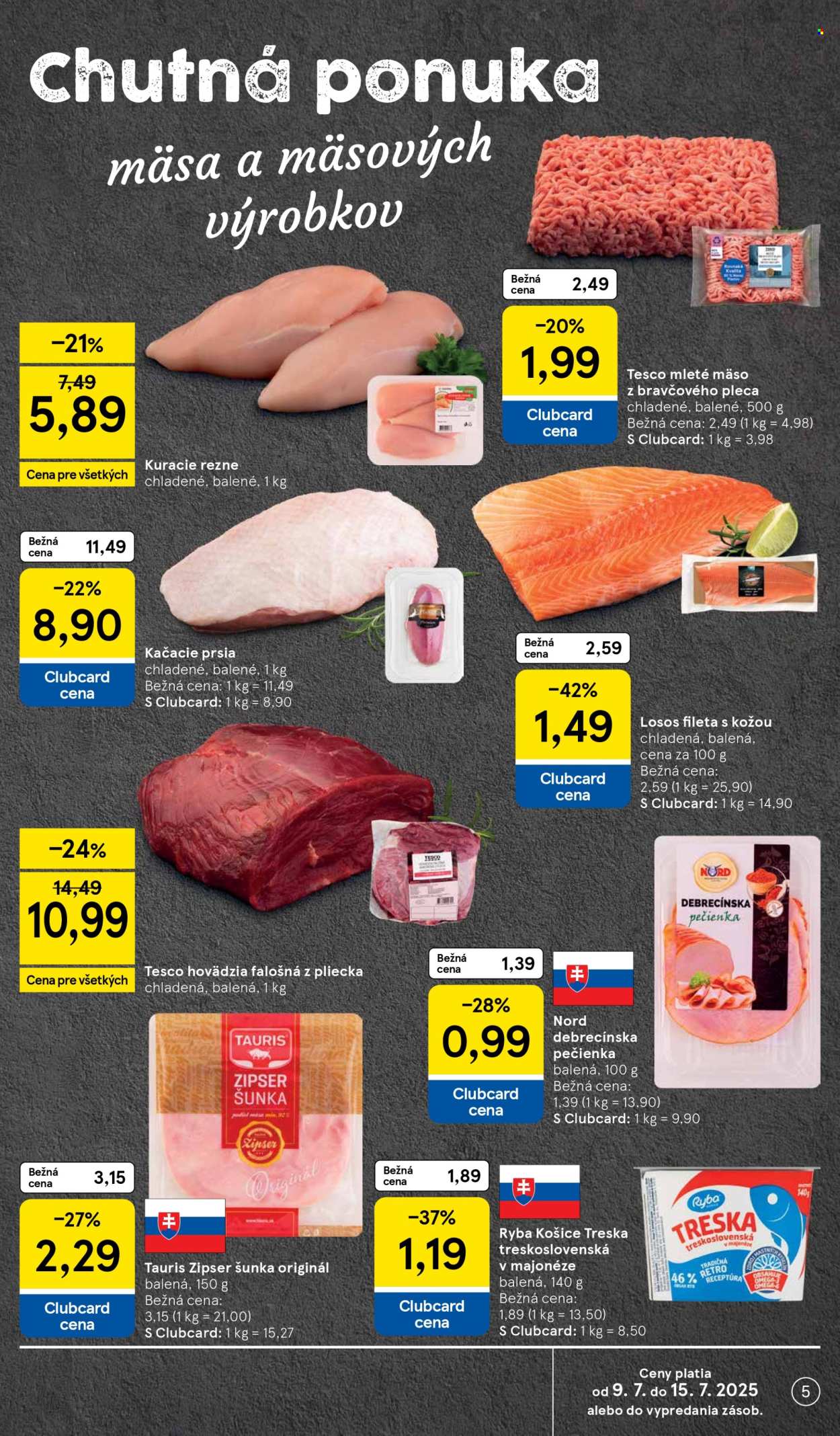 Leták TESCO supermarket - 9.7.2025 - 15.7.2025. Strana 5