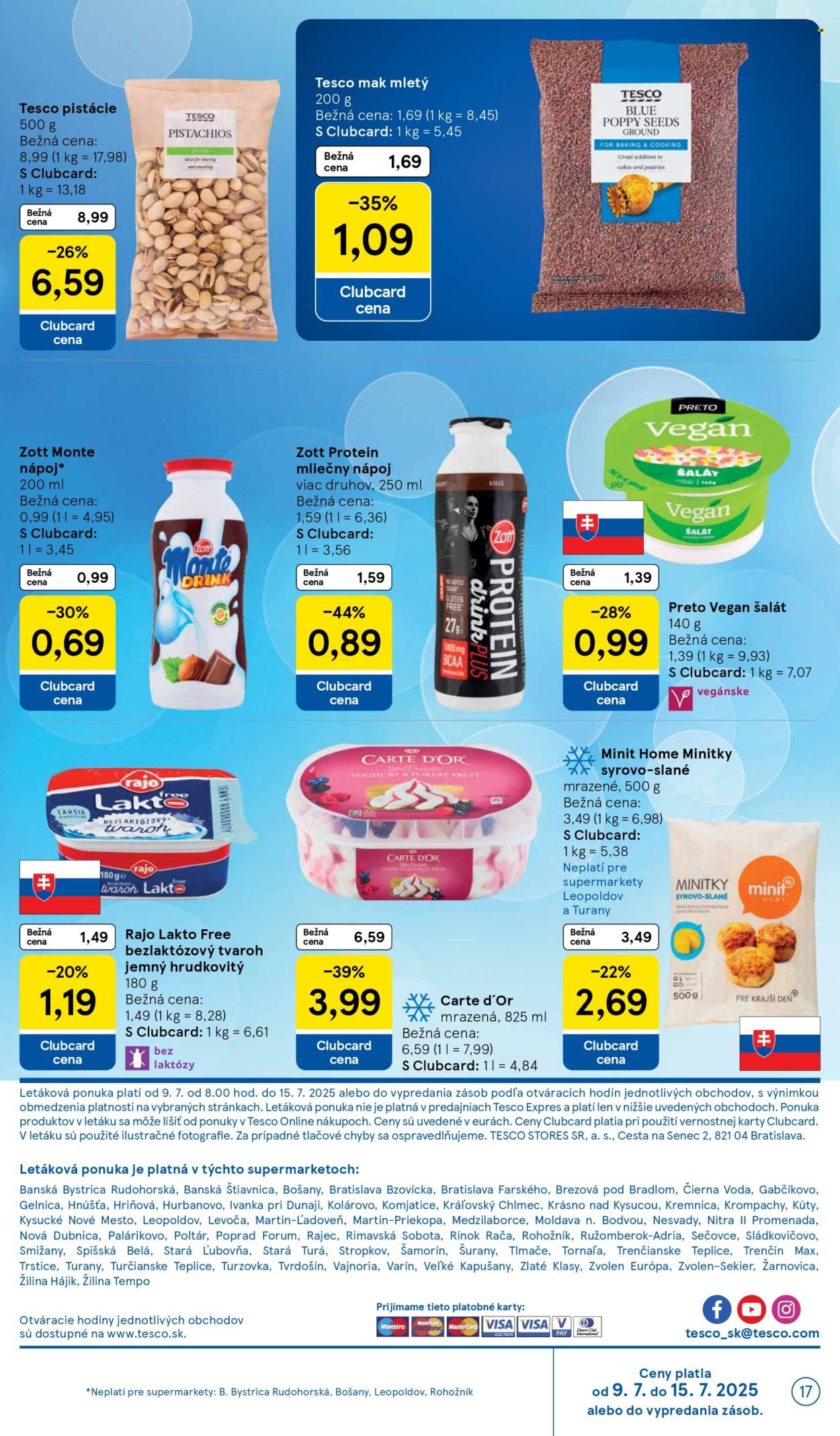 Leták TESCO supermarket - 9.7.2025 - 15.7.2025. Strana 17