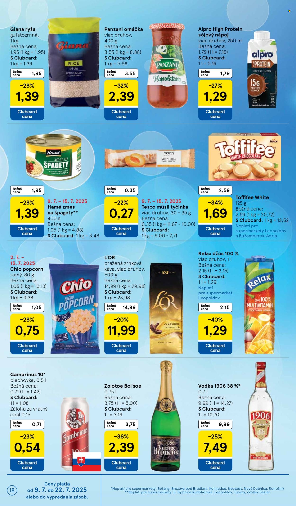 Leták TESCO supermarket - 9.7.2025 - 15.7.2025. Strana 18