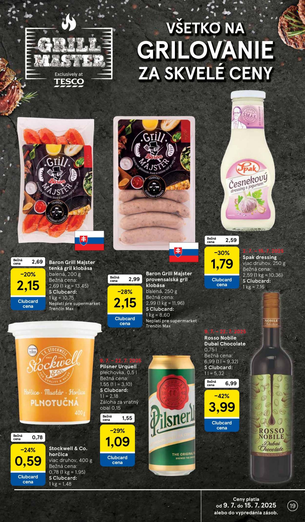 Leták TESCO supermarket - 9.7.2025 - 15.7.2025. Strana 19