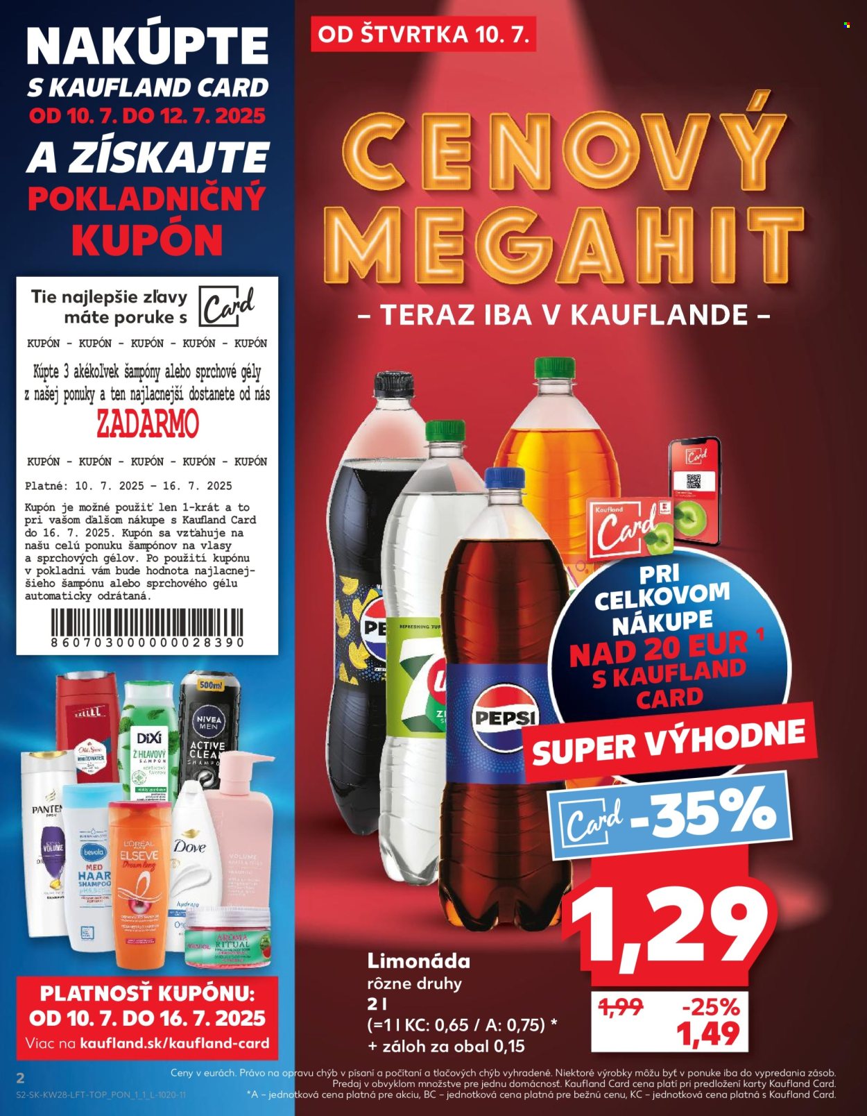 Leták Kaufland - 10.7.2025 - 16.7.2025. Strana 2