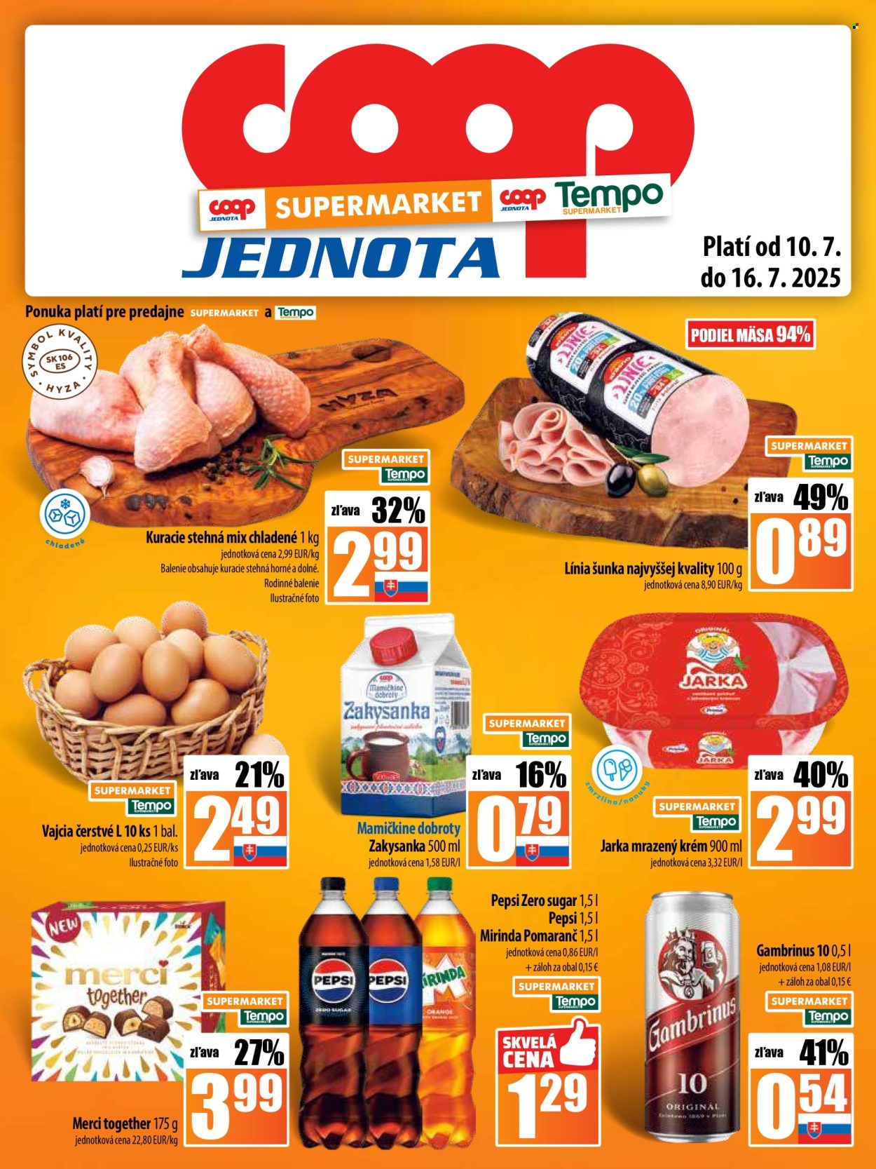 Leták COOP Jednota - 10.7.2025 - 16.7.2025. Strana 13