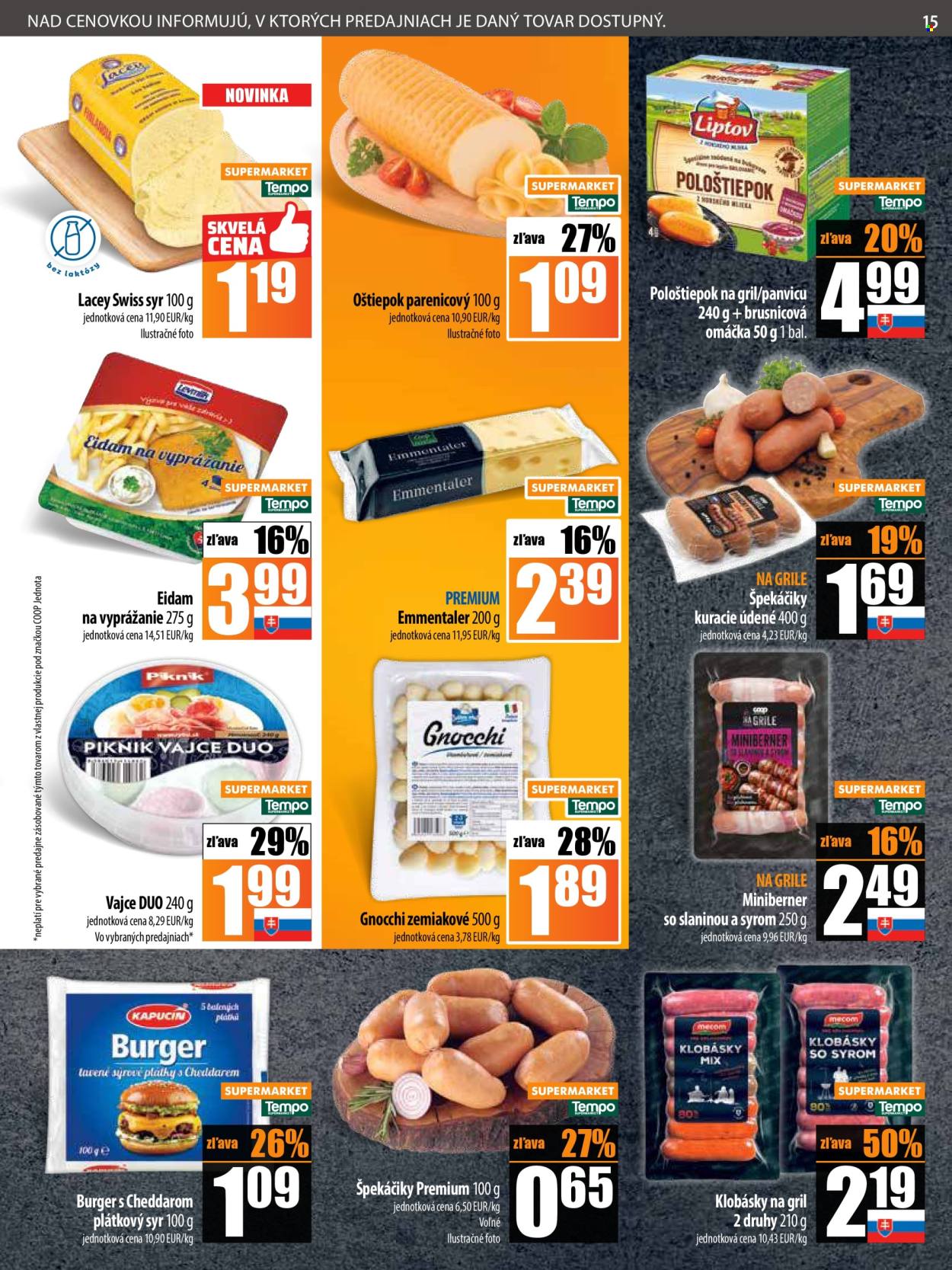 Leták COOP Jednota - 10.7.2025 - 16.7.2025. Strana 15