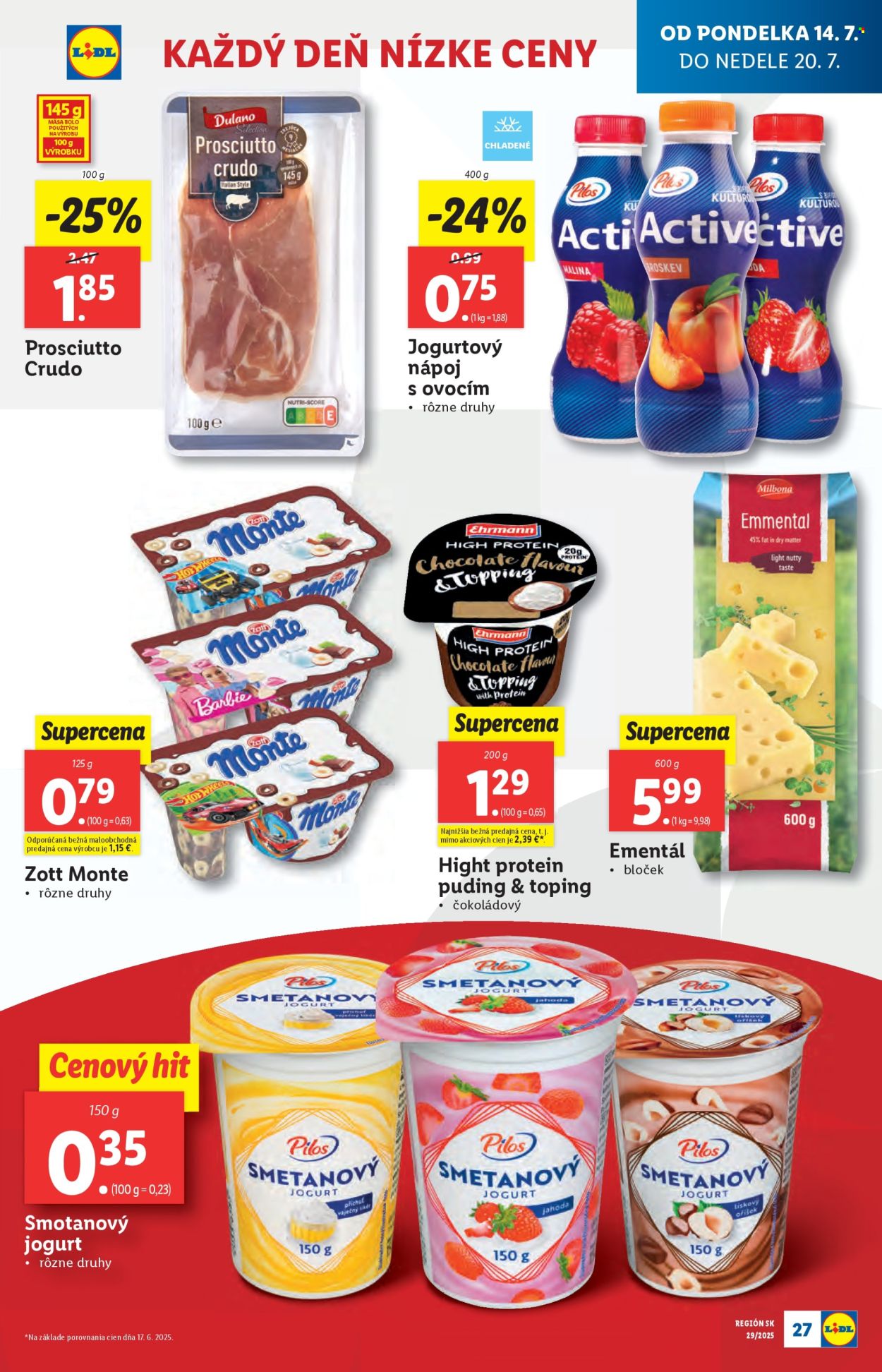 Leták Lidl - 14.7.2025 - 20.7.2025. Strana 29