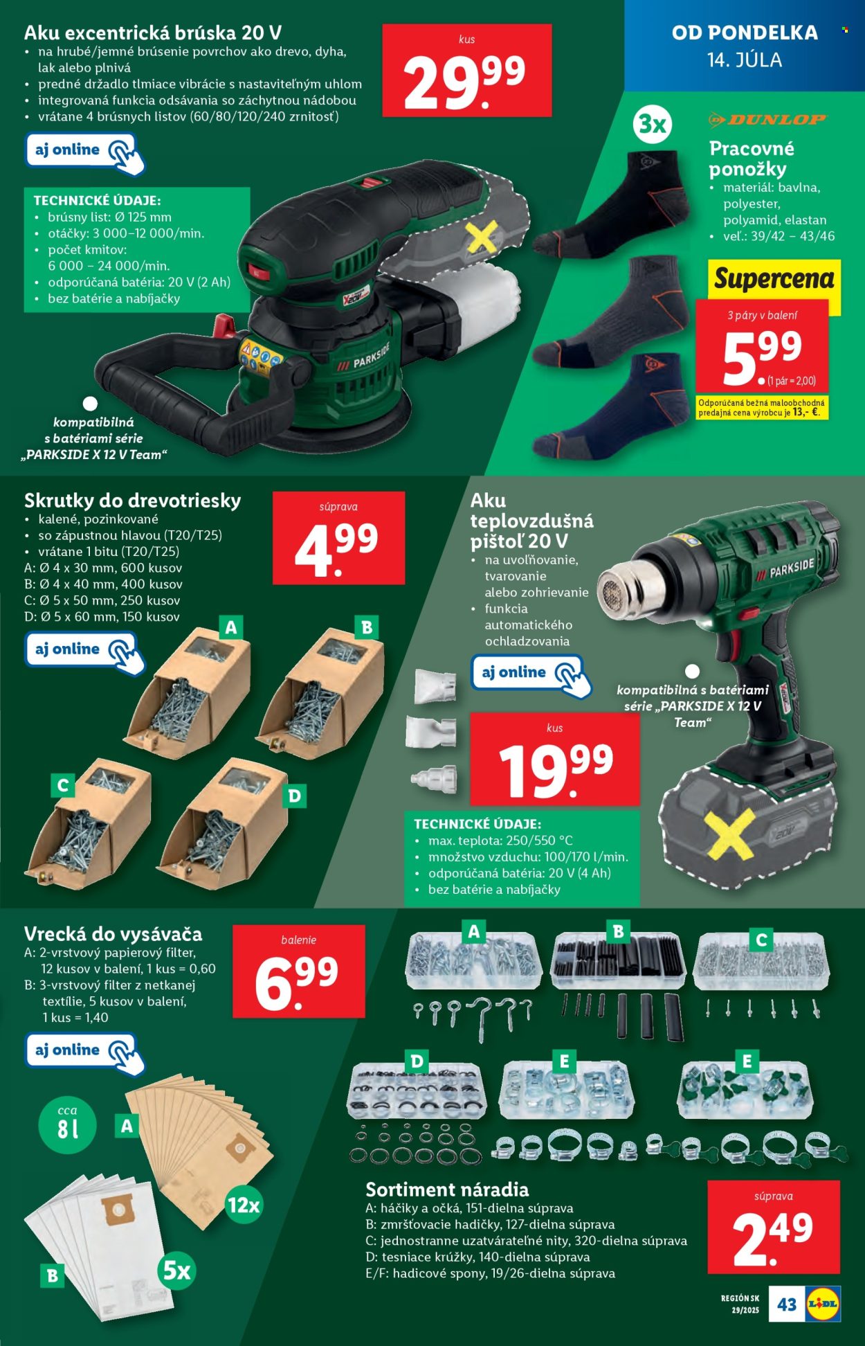 Leták Lidl - 14.7.2025 - 20.7.2025. Strana 47