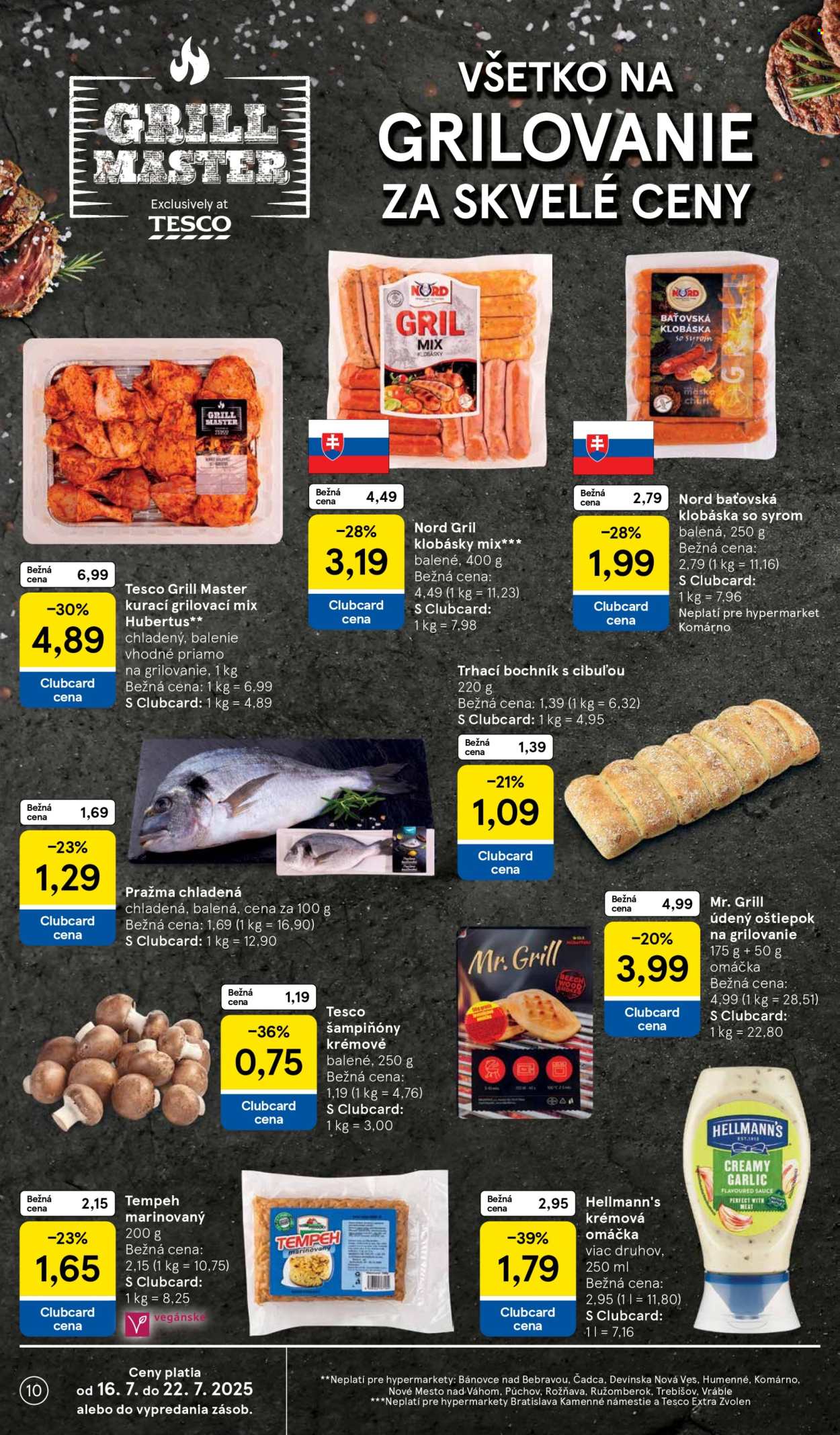 Leták TESCO - 16.7.2025 - 22.7.2025. Strana 10