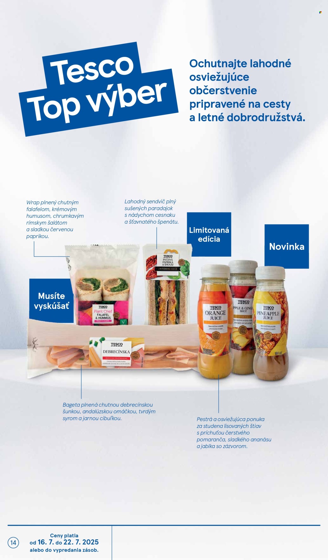 Leták TESCO - 16.7.2025 - 22.7.2025. Strana 14