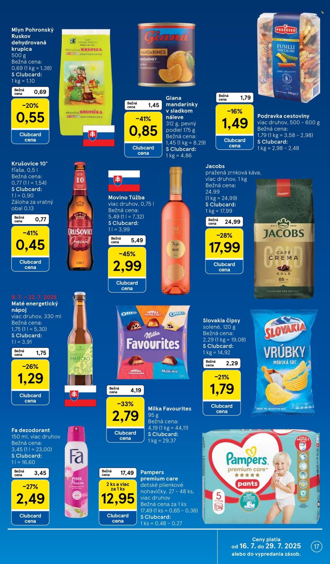 Leták TESCO - 16.7.2025 - 22.7.2025. Strana 17