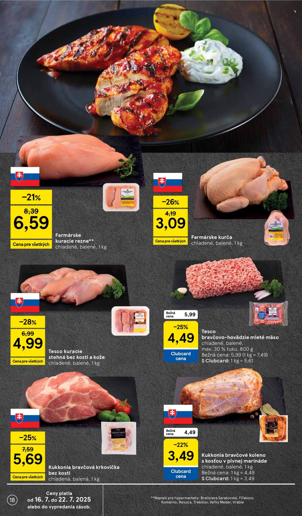 Leták TESCO - 16.7.2025 - 22.7.2025. Strana 18
