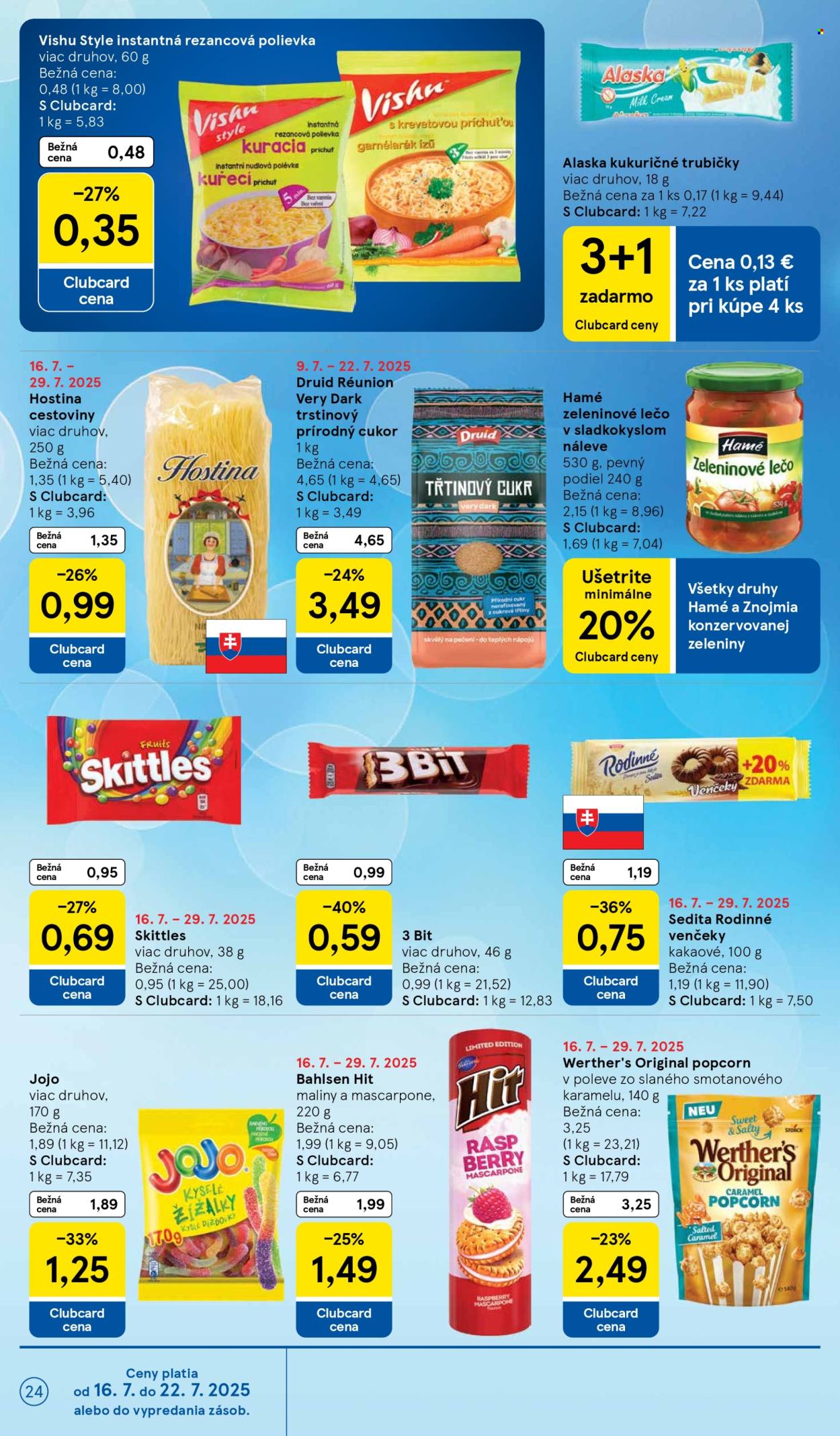 Leták TESCO - 16.7.2025 - 22.7.2025. Strana 24