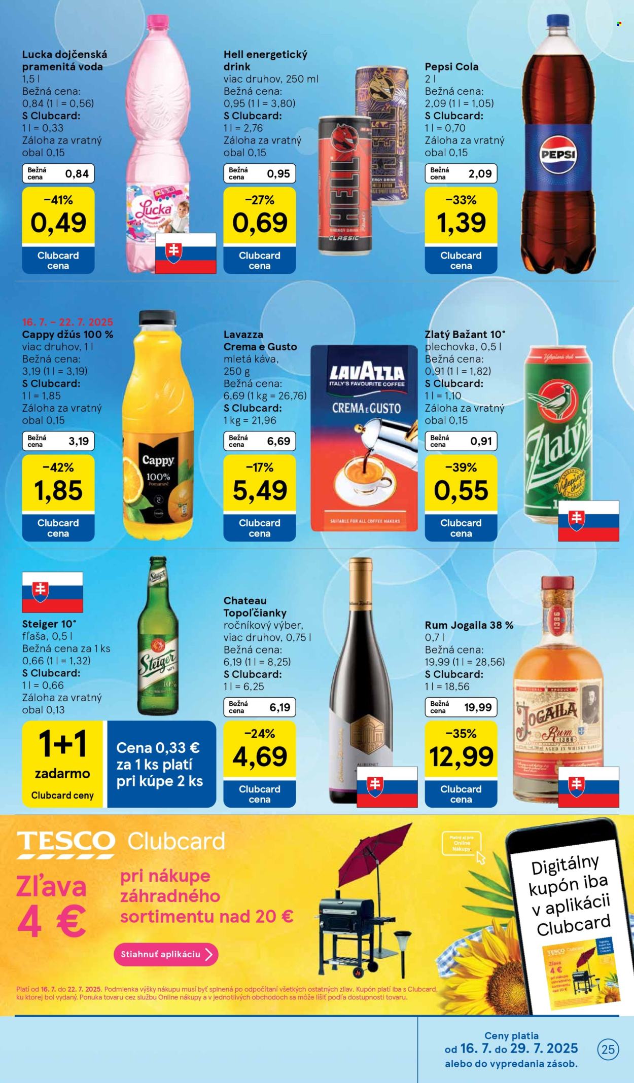 Leták TESCO - 16.7.2025 - 22.7.2025. Strana 25