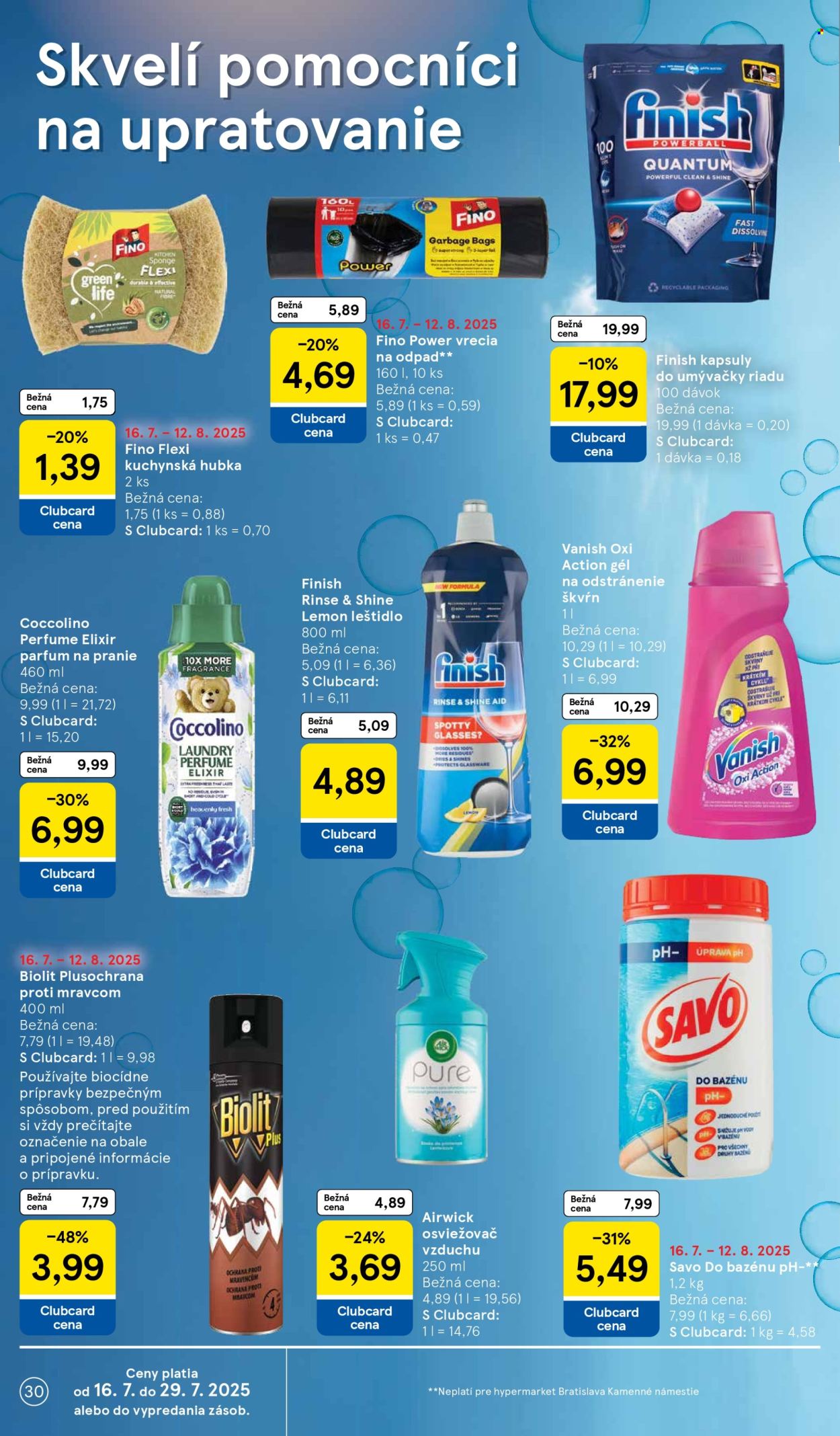 Leták TESCO - 16.7.2025 - 22.7.2025. Strana 30