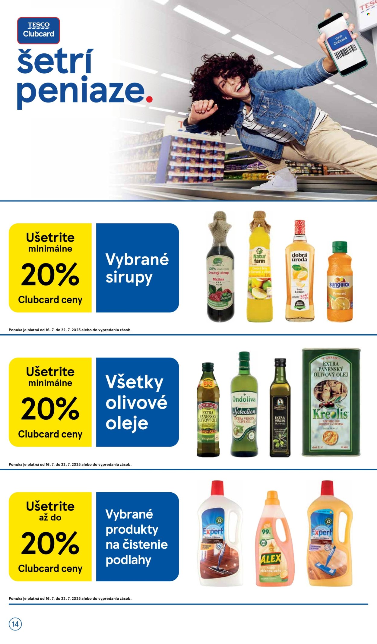 Leták TESCO supermarket - 16.7.2025 - 22.7.2025. Strana 14