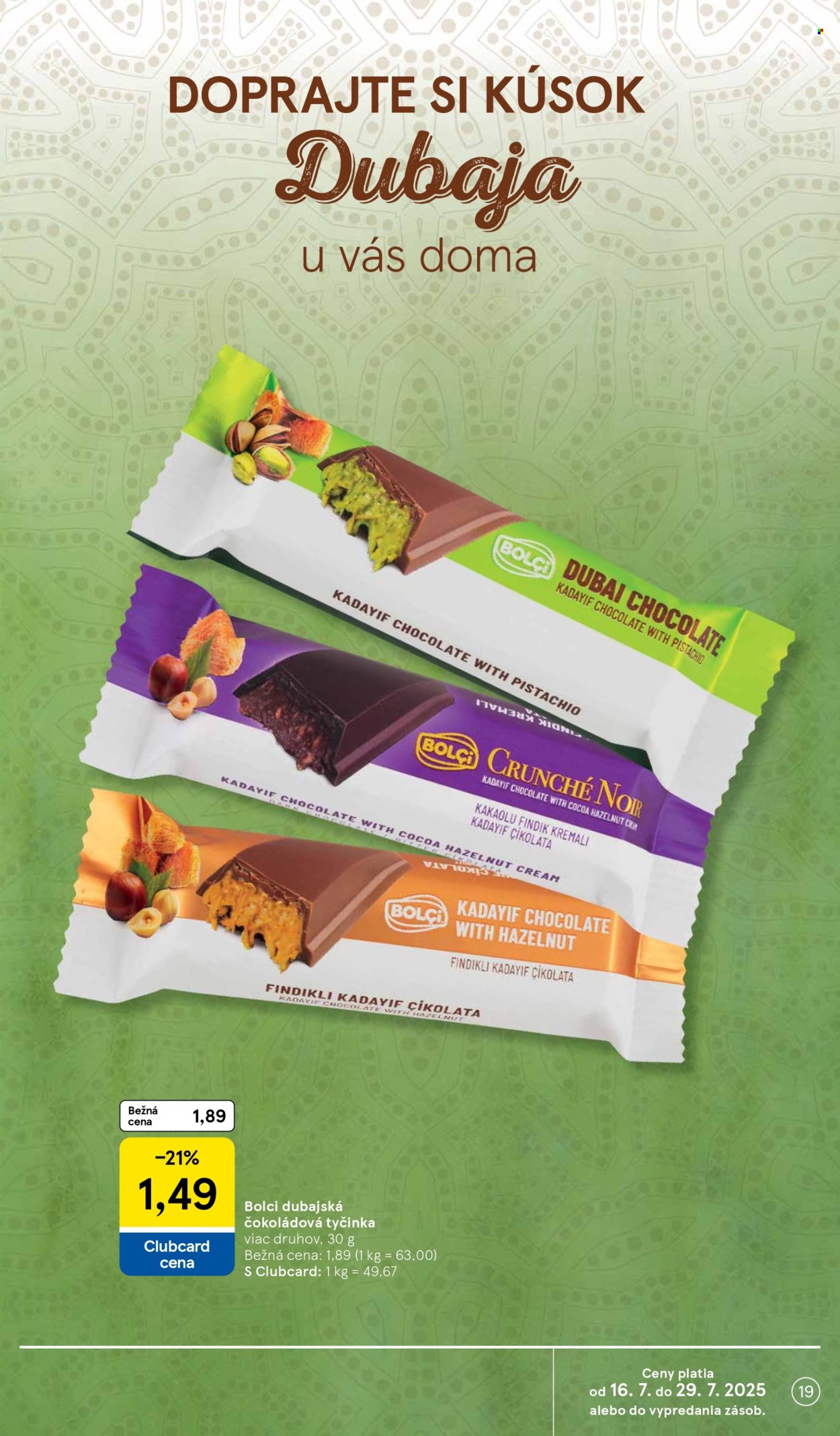 Leták TESCO supermarket - 16.7.2025 - 22.7.2025. Strana 19