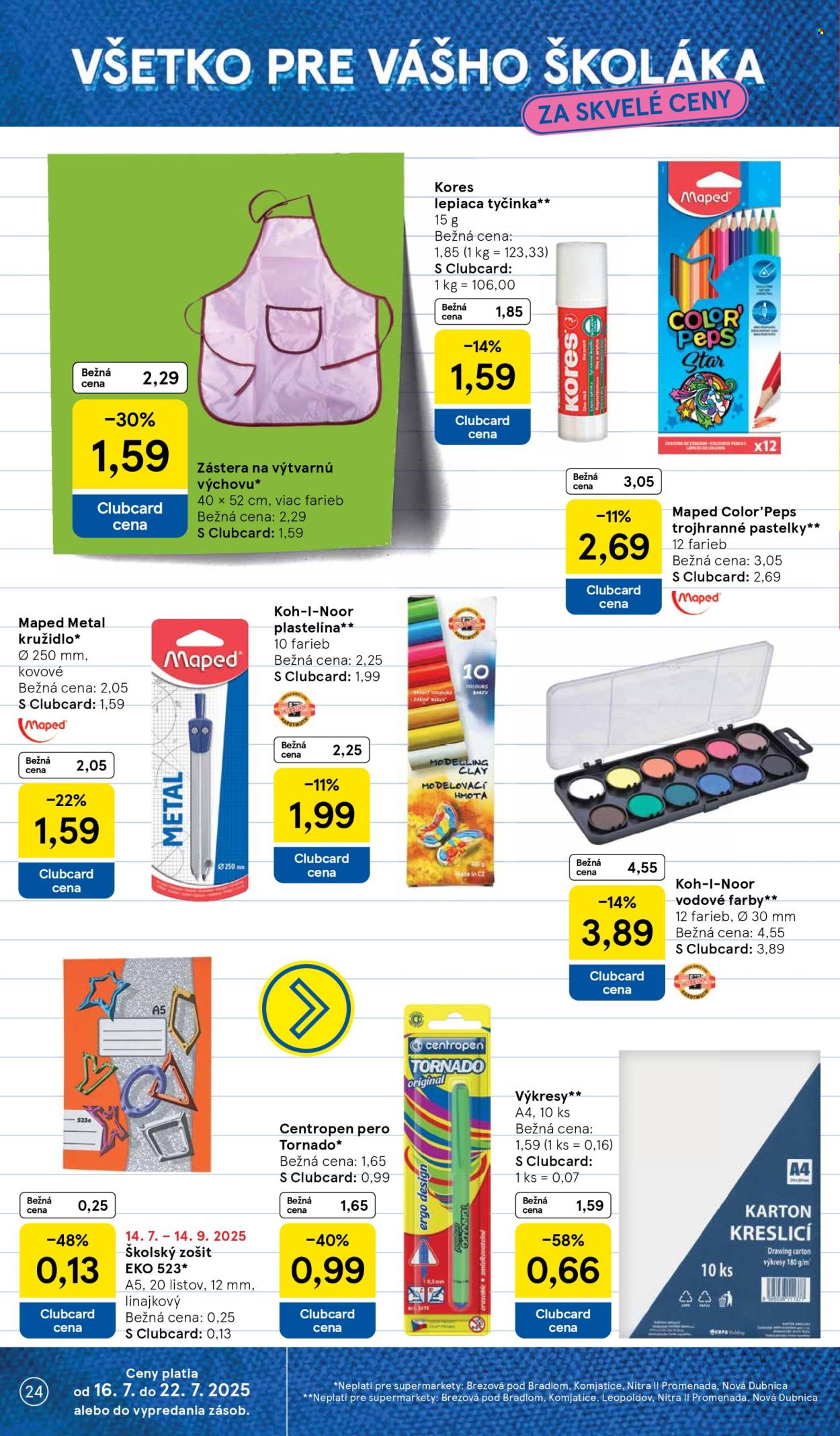 Leták TESCO supermarket - 16.7.2025 - 22.7.2025. Strana 24