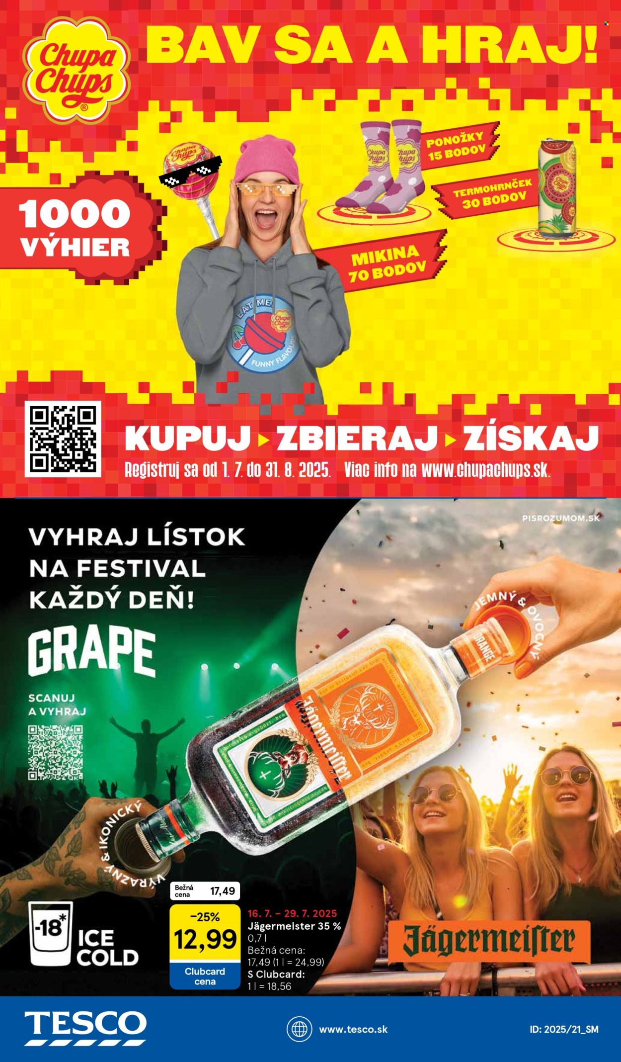 Leták TESCO supermarket - 16.7.2025 - 22.7.2025. Strana 25