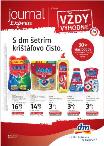 Leták dm drogerie - 1.7.2025 - 31.7.2025.