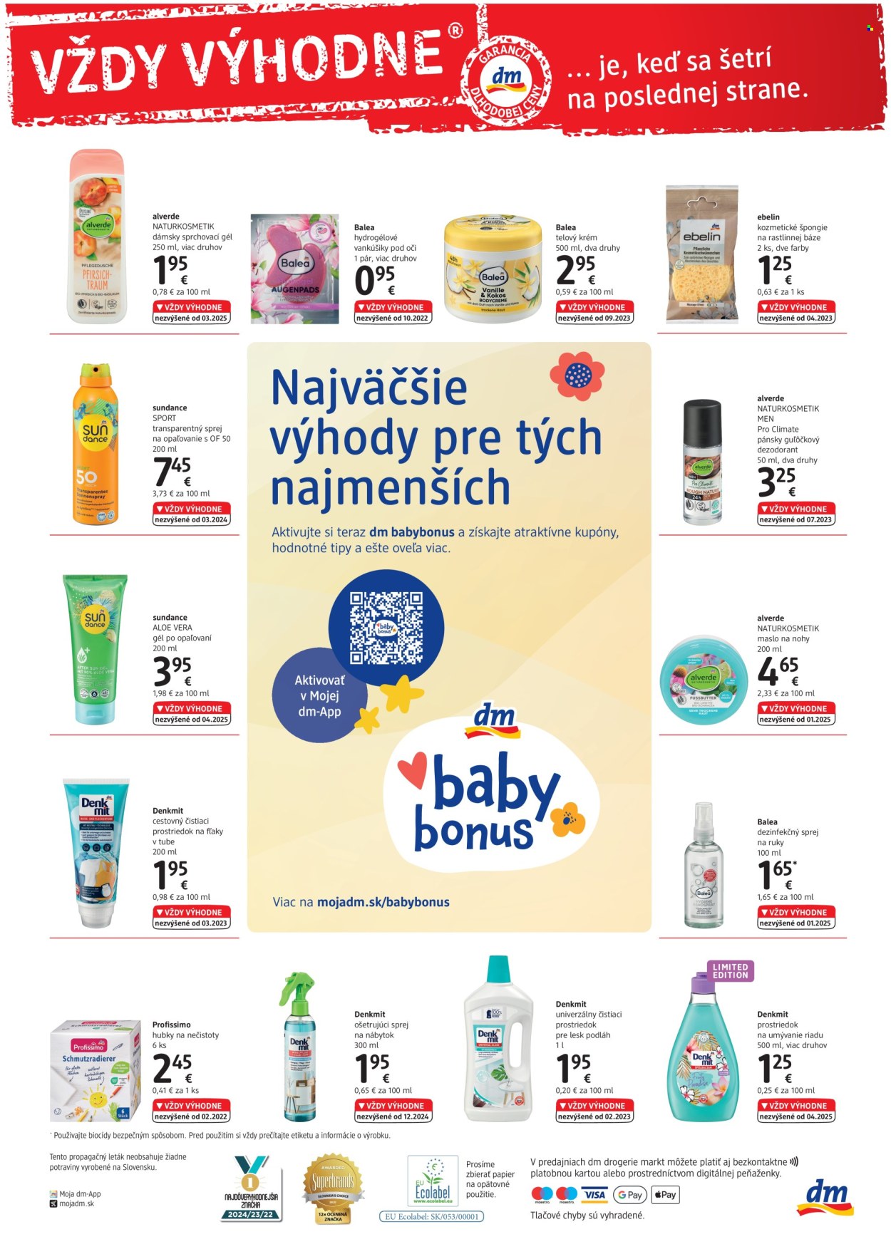 Leták dm drogerie - 1.7.2025 - 31.7.2025. Strana 4