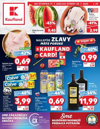 Leták Kaufland - 17.7.2025 - 23.7.2025.