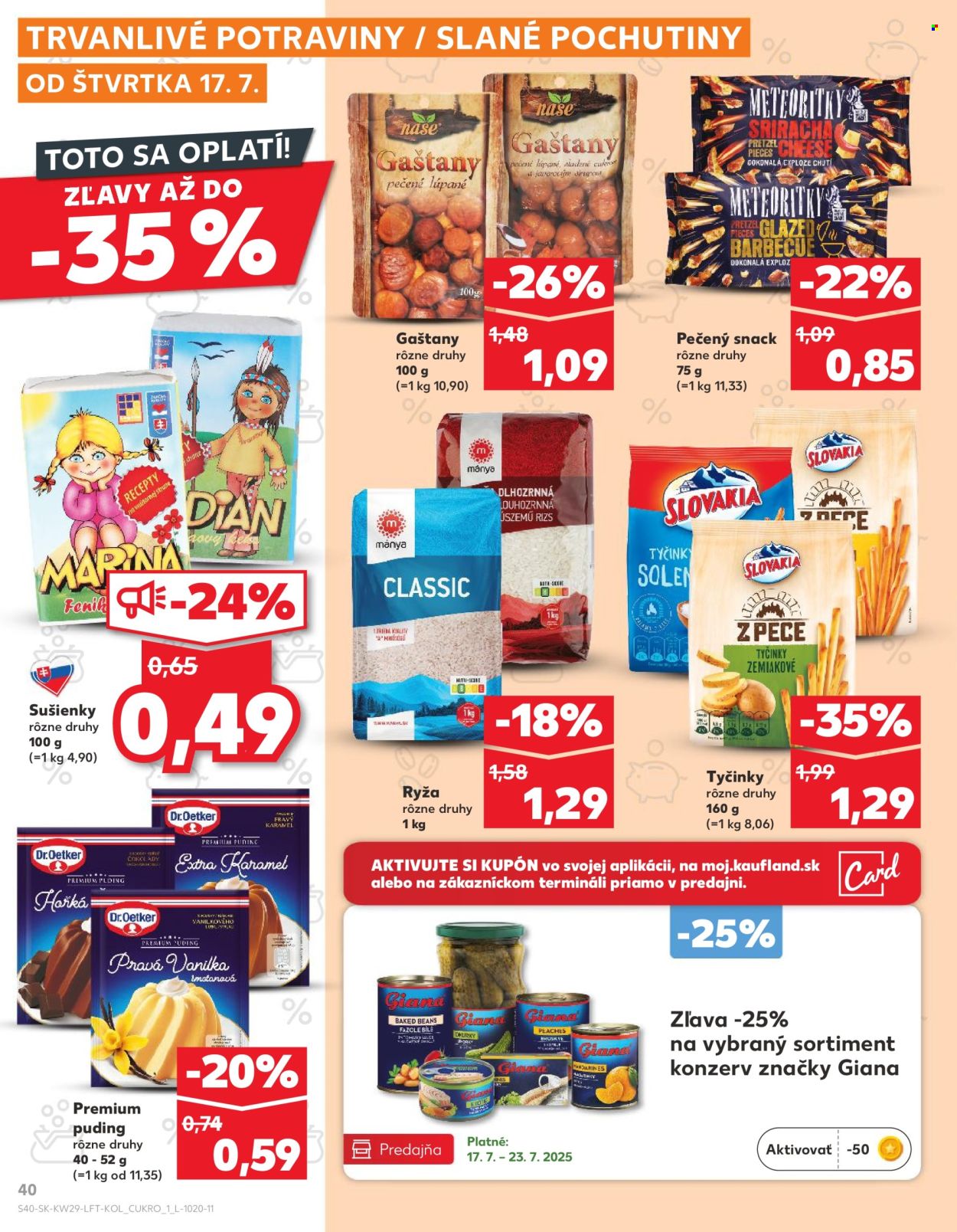Leták Kaufland - 17.7.2025 - 23.7.2025. Strana 40