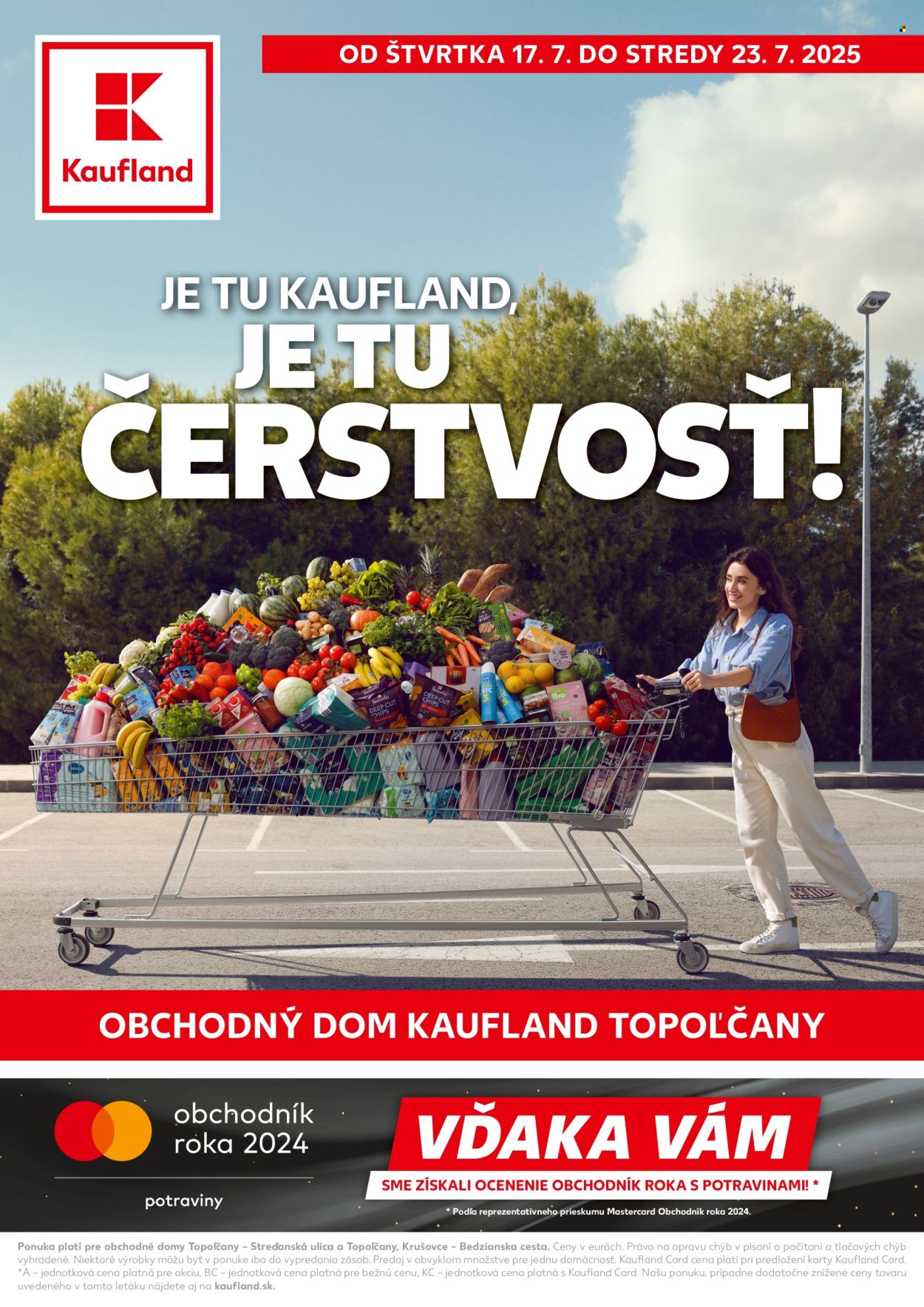 Leták Kaufland - 17.7.2025 - 23.7.2025. Strana 1