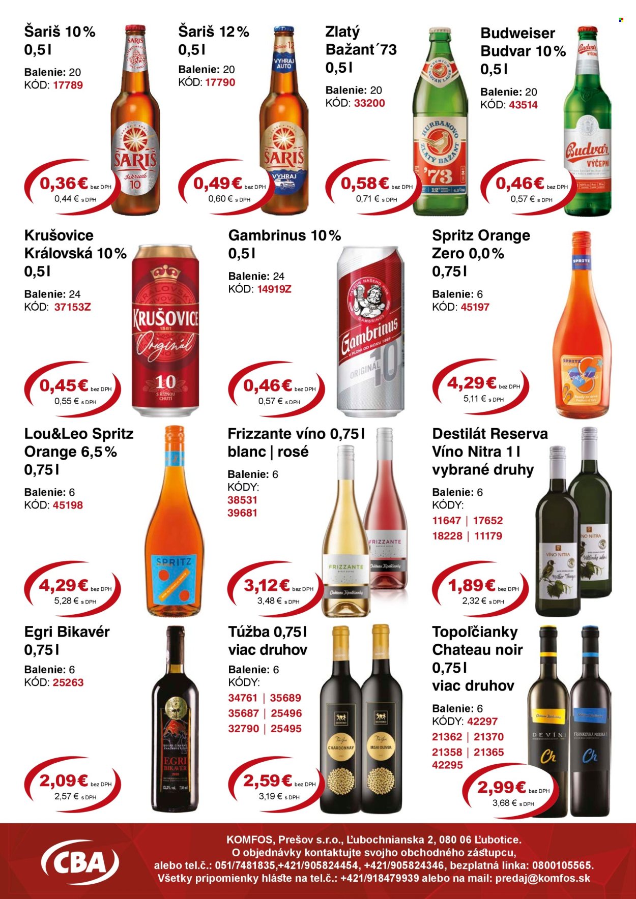Leták CBA Komfos - 18.7.2025 - 31.7.2025. Strana 10