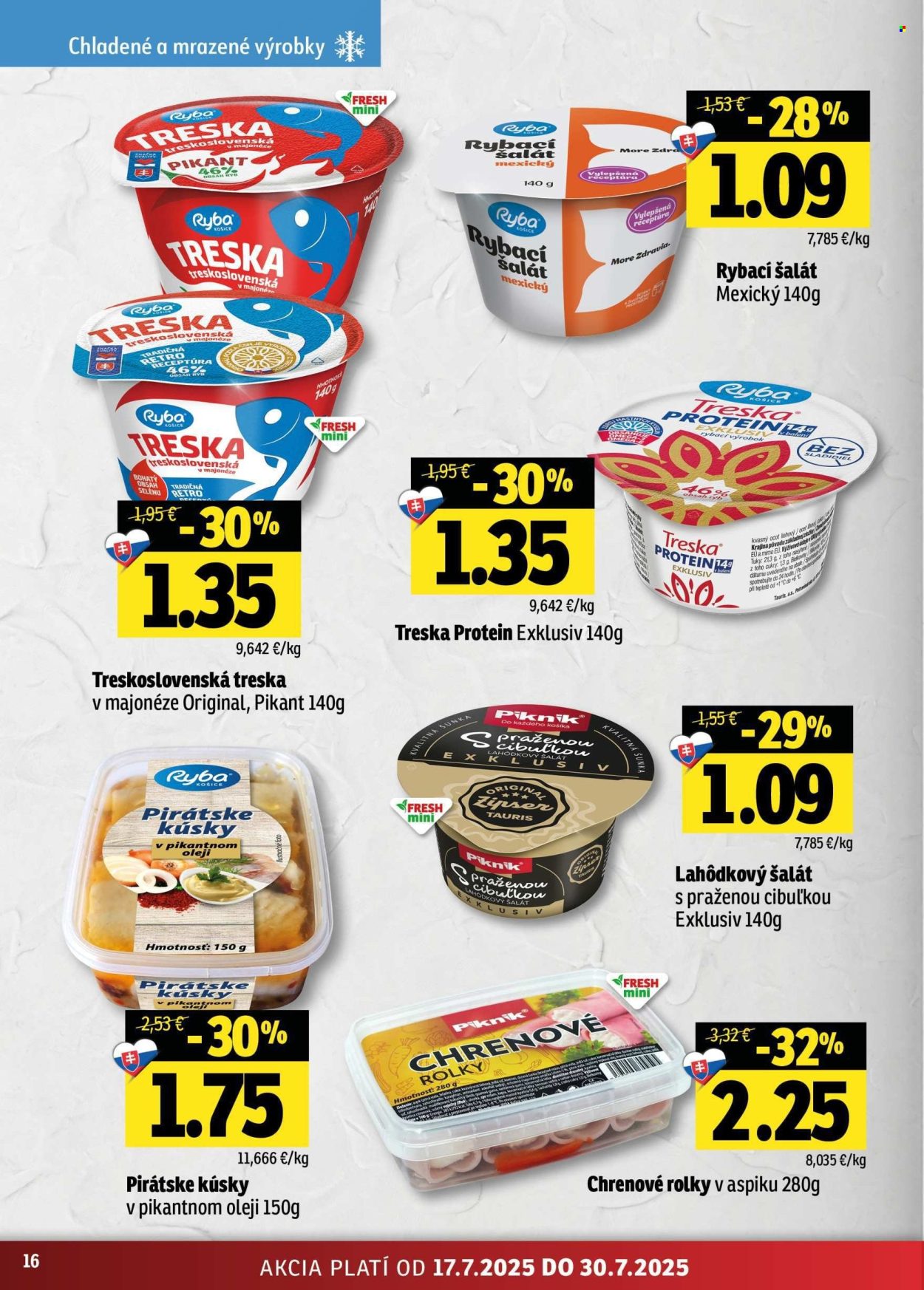Leták FRESH - 17.7.2025 - 30.7.2025. Strana 16