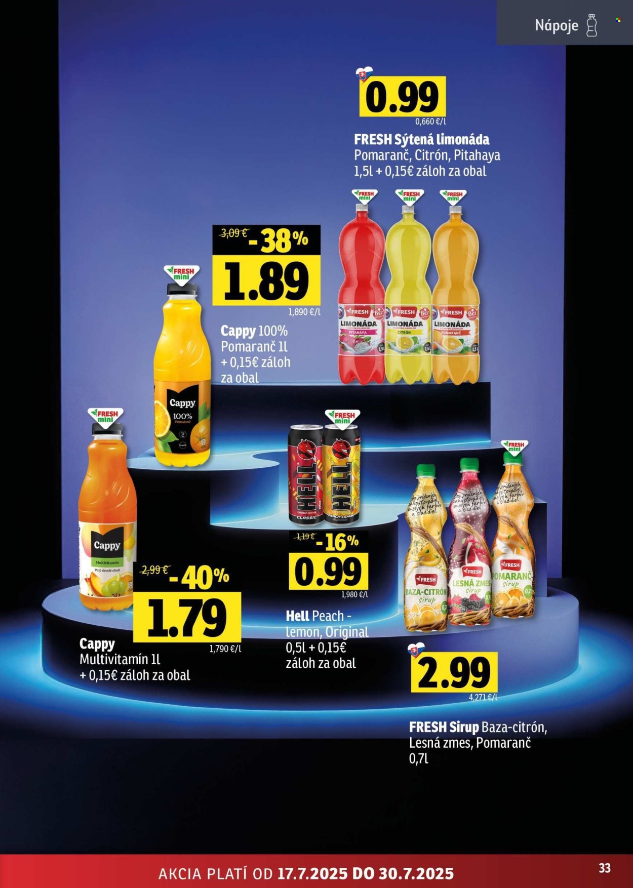 Leták FRESH - 17.7.2025 - 30.7.2025. Strana 33
