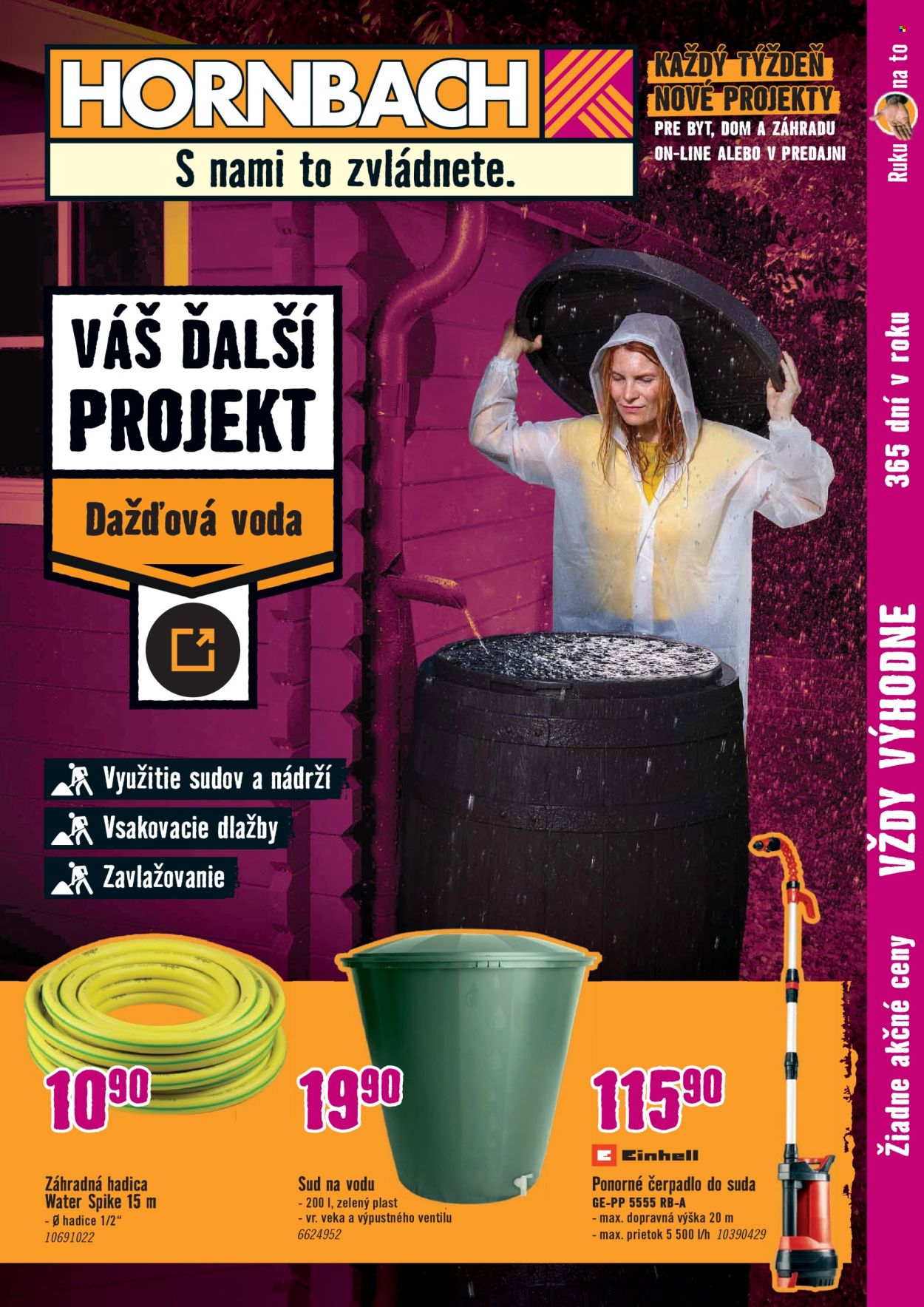 Leták Hornbach - 16.7.2025 - 30.7.2025. Strana 1