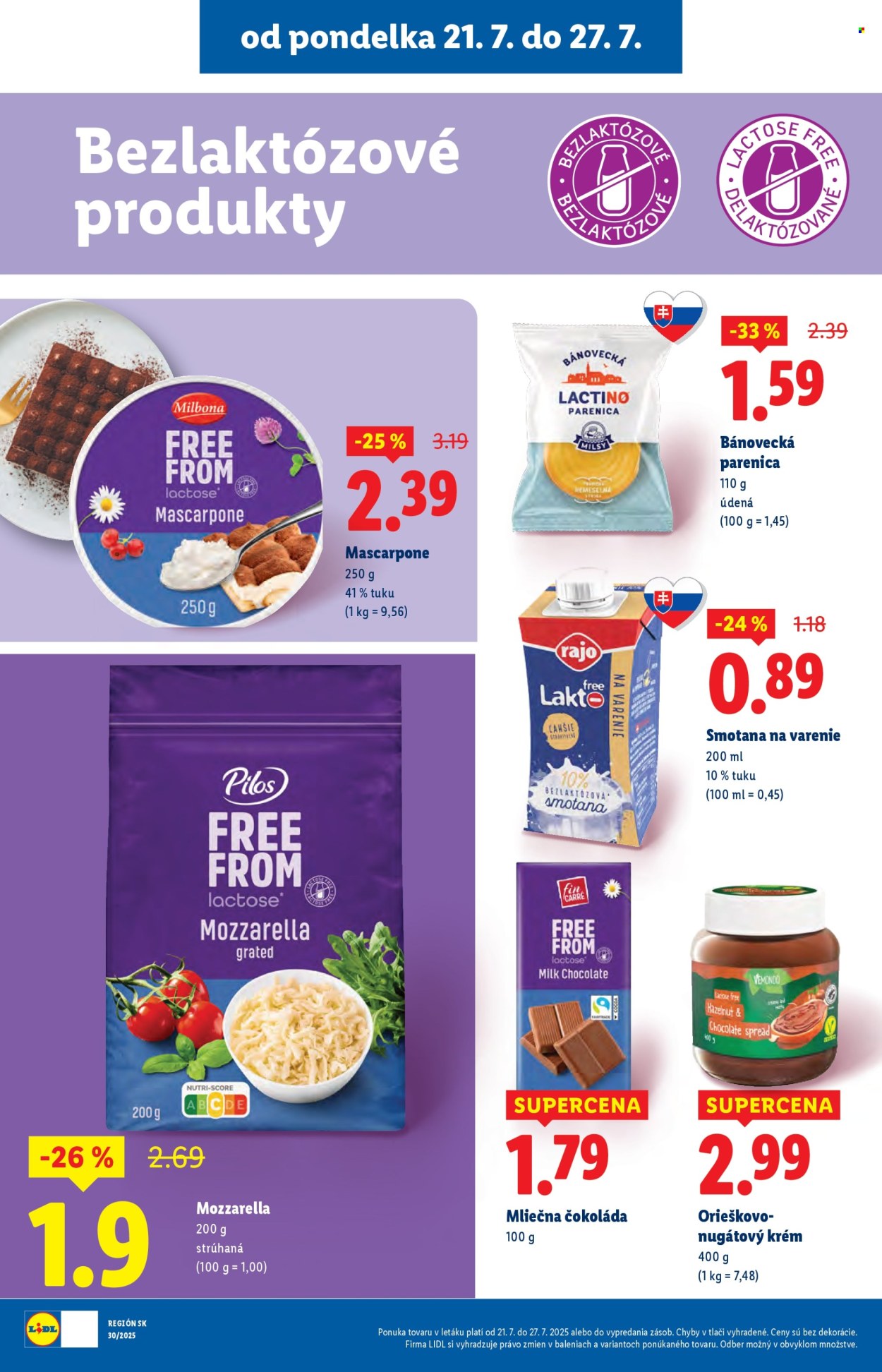 Leták Lidl - 21.7.2025 - 27.7.2025. Strana 38