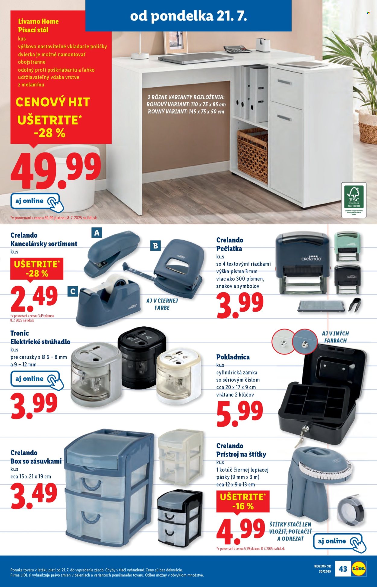 Leták Lidl - 21.7.2025 - 27.7.2025. Strana 57
