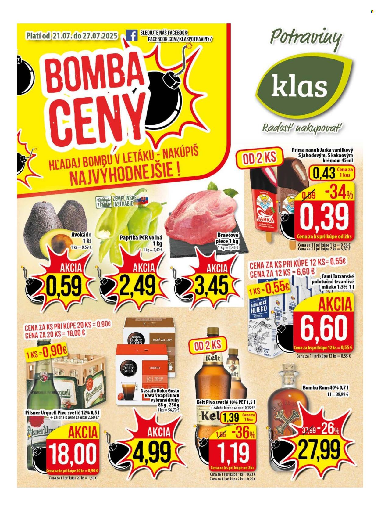 Leták Klas - 21.7.2025 - 27.7.2025. Strana 1