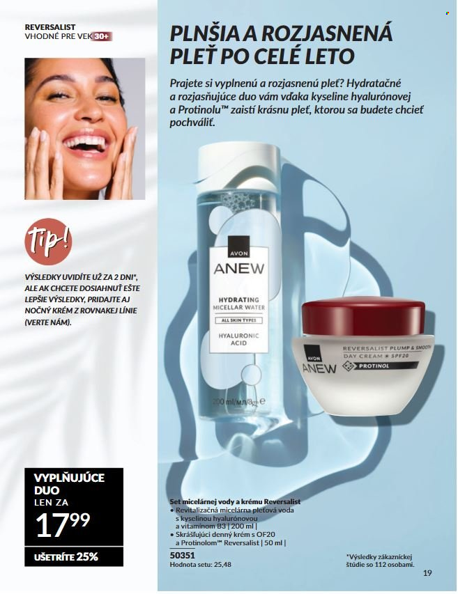 Leták Avon - 17.7.2025 - 31.7.2025. Strana 19