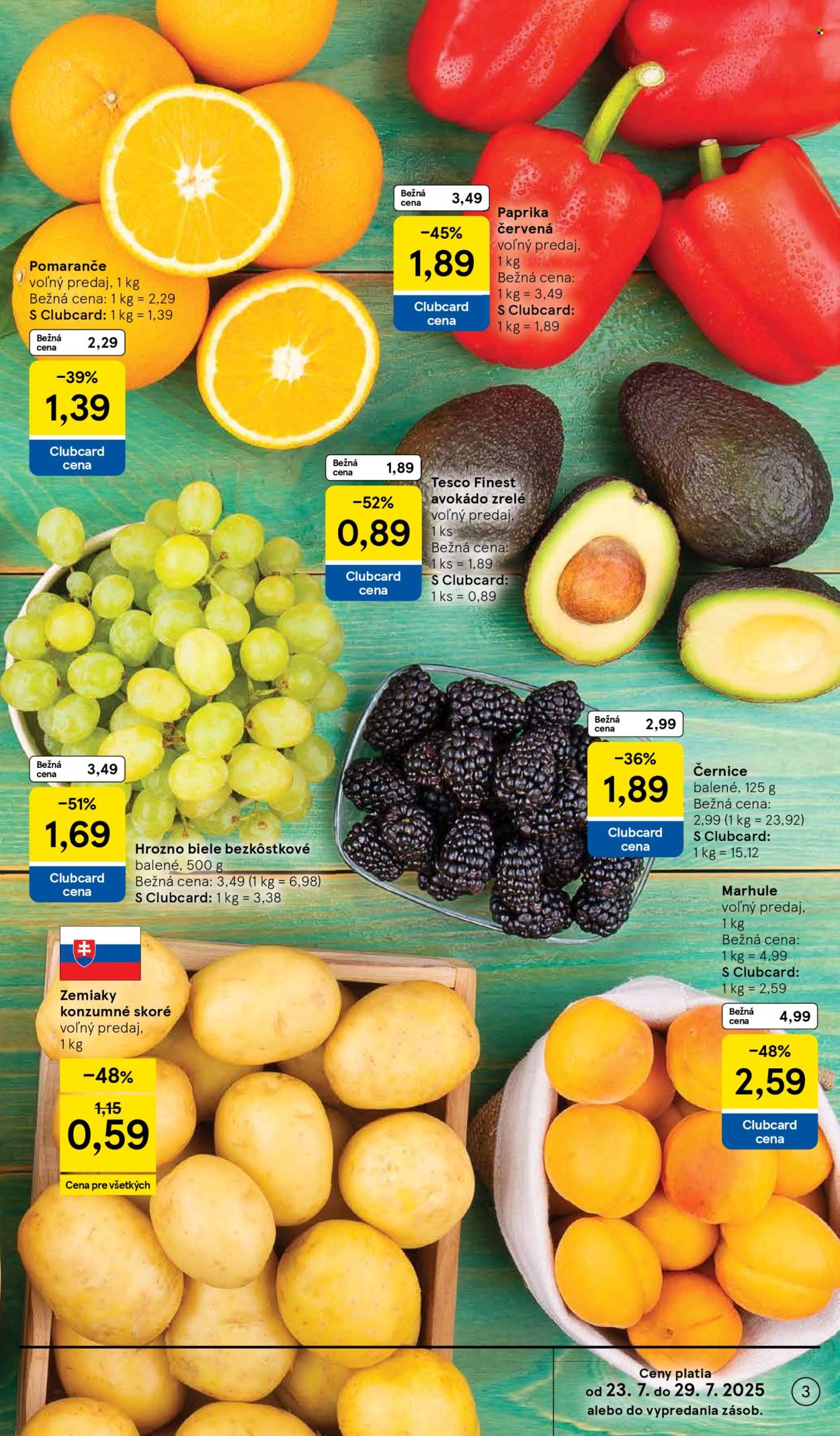 Leták TESCO - 23.7.2025 - 29.7.2025. Strana 3