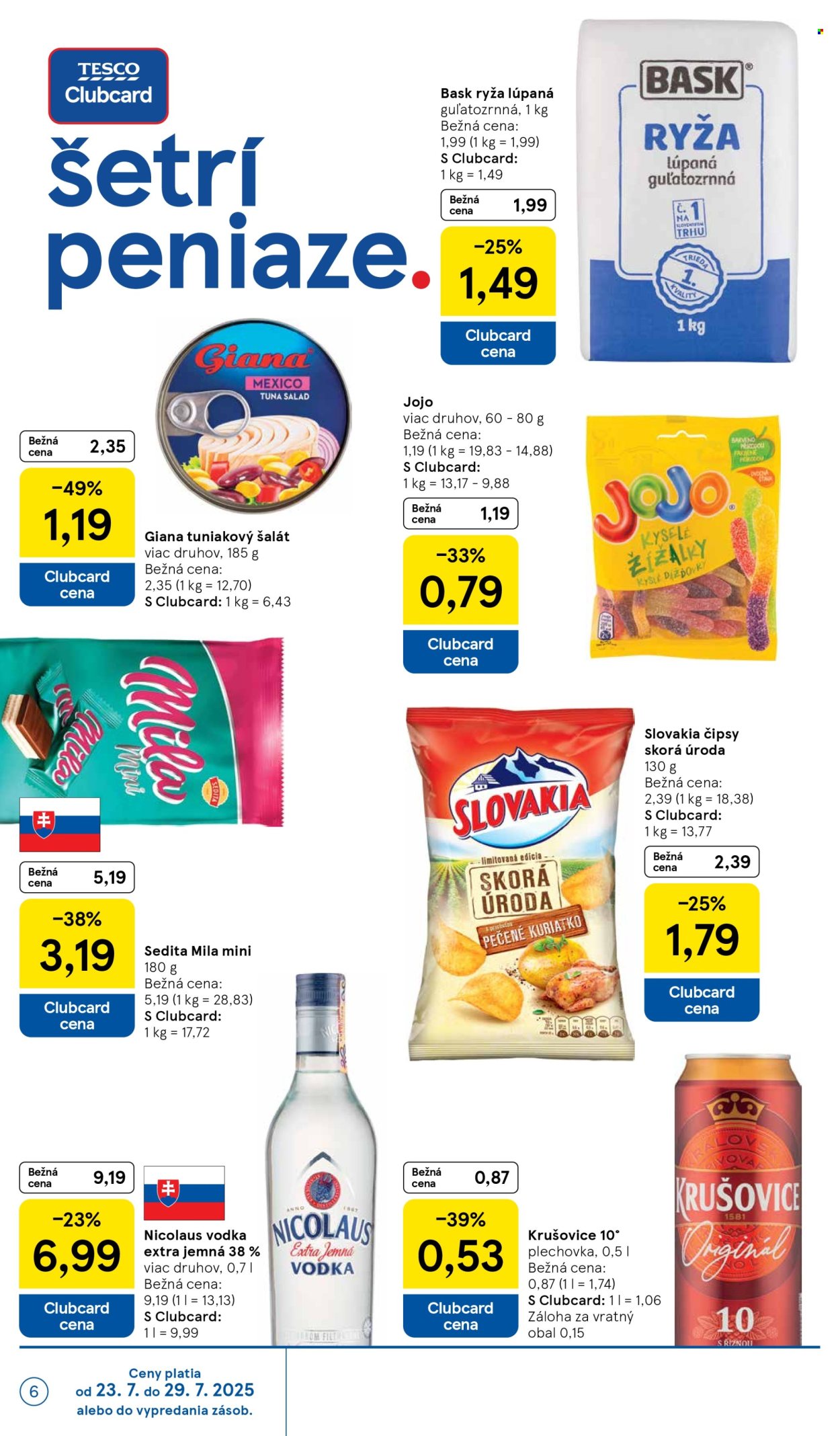 Leták TESCO - 23.7.2025 - 29.7.2025. Strana 6