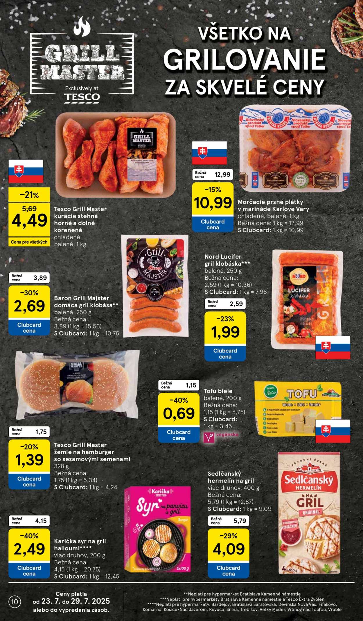 Leták TESCO - 23.7.2025 - 29.7.2025. Strana 10