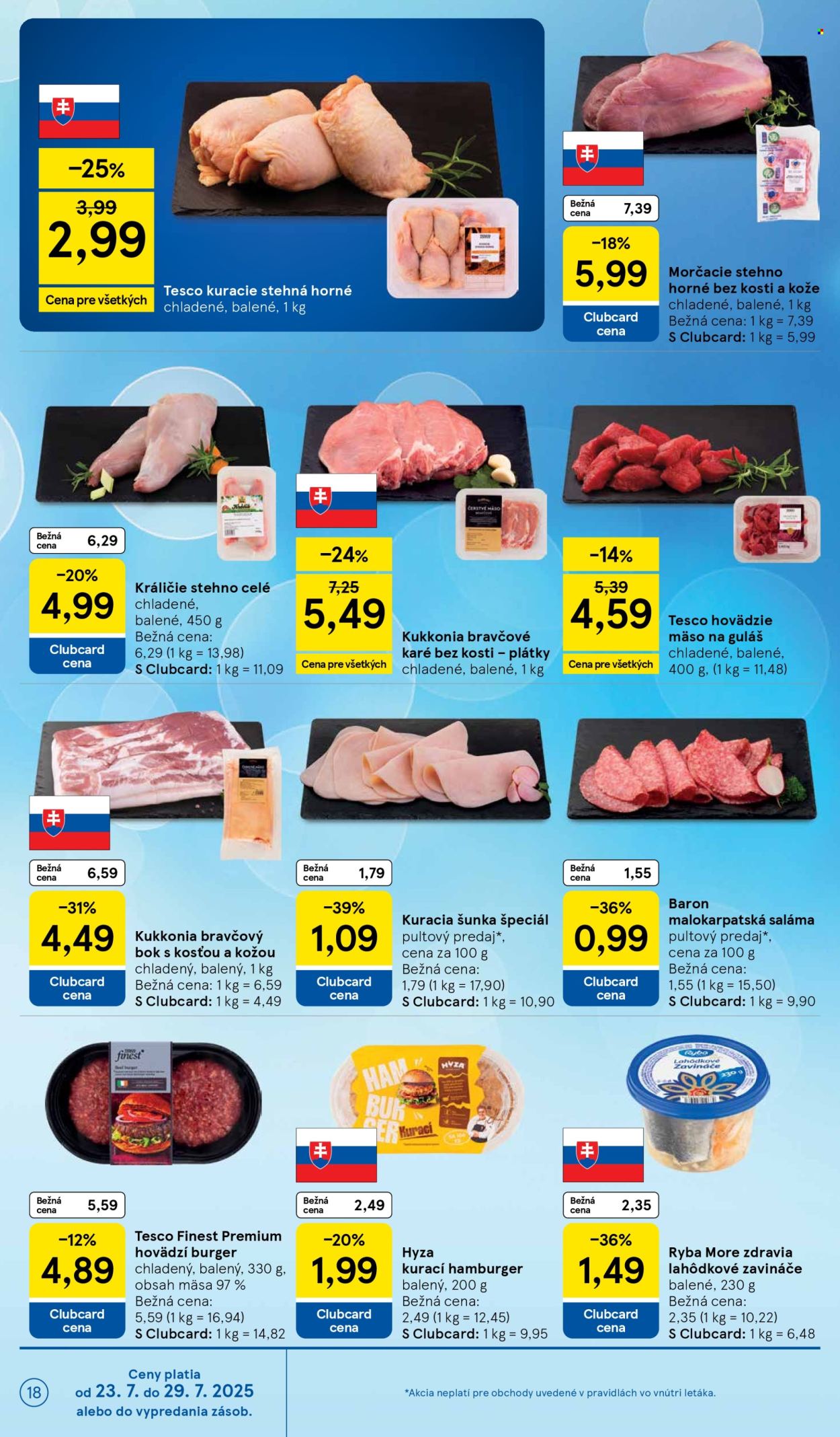 Leták TESCO - 23.7.2025 - 29.7.2025. Strana 18
