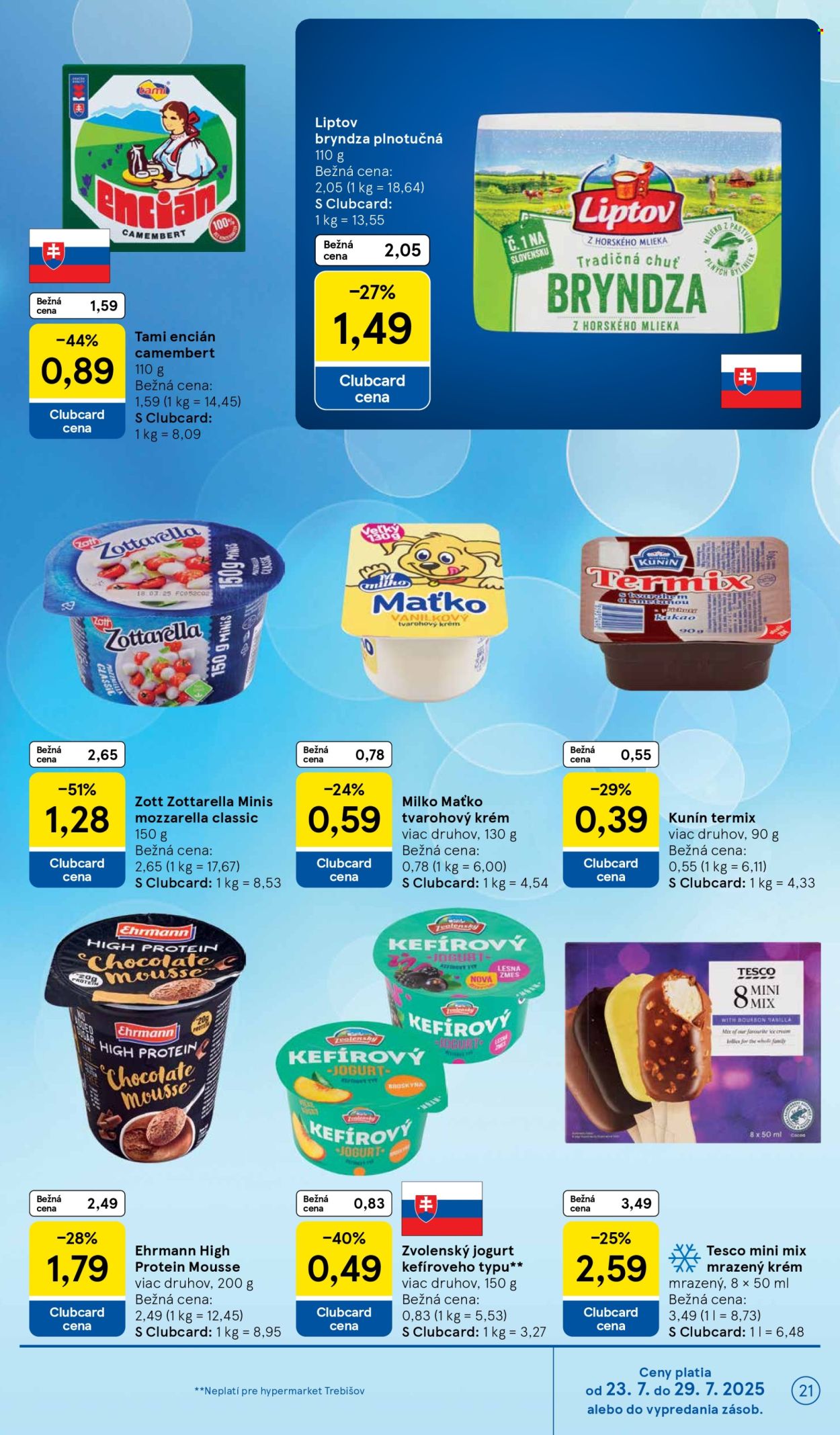Leták TESCO - 23.7.2025 - 29.7.2025. Strana 21