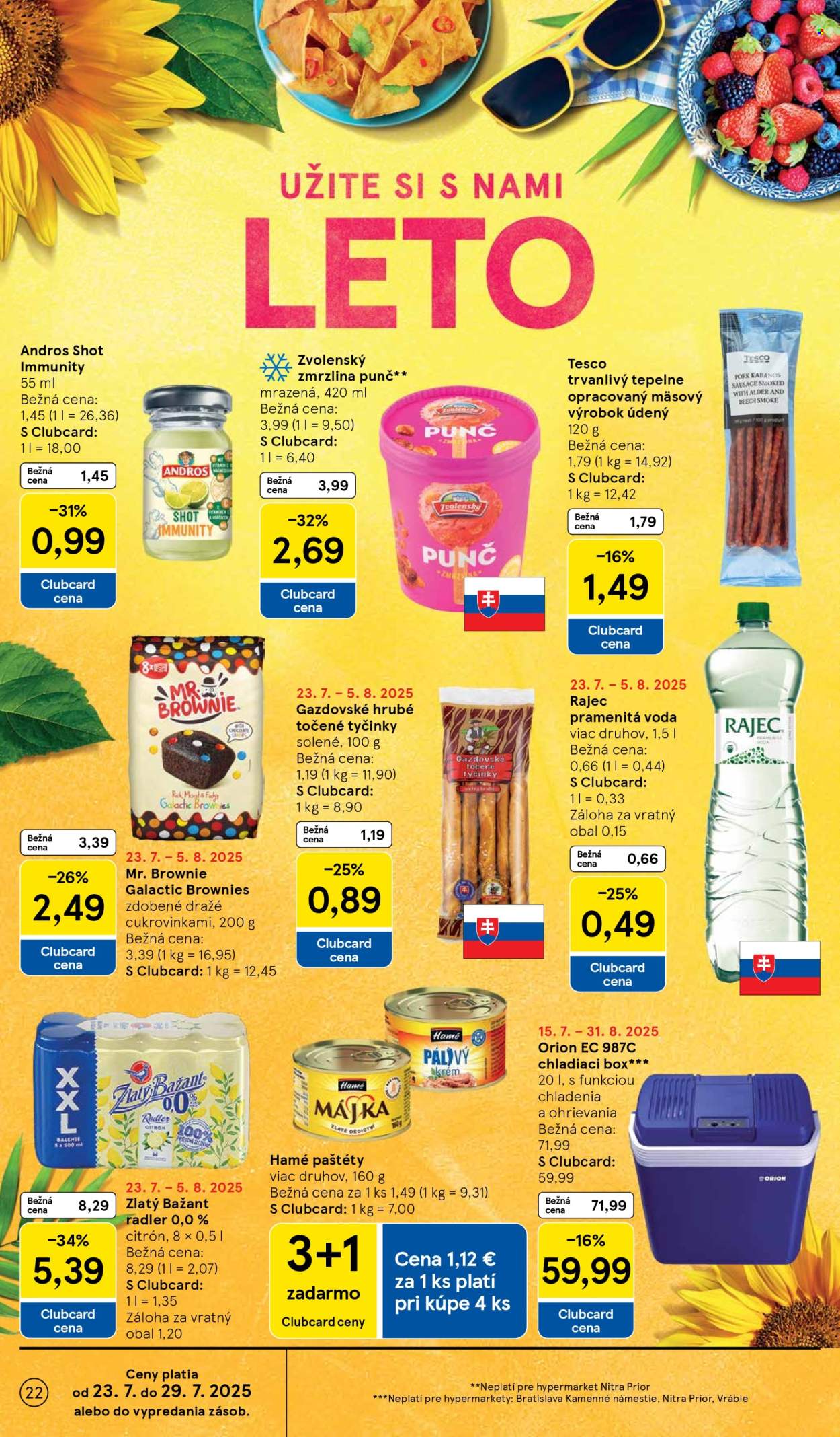 Leták TESCO - 23.7.2025 - 29.7.2025. Strana 22