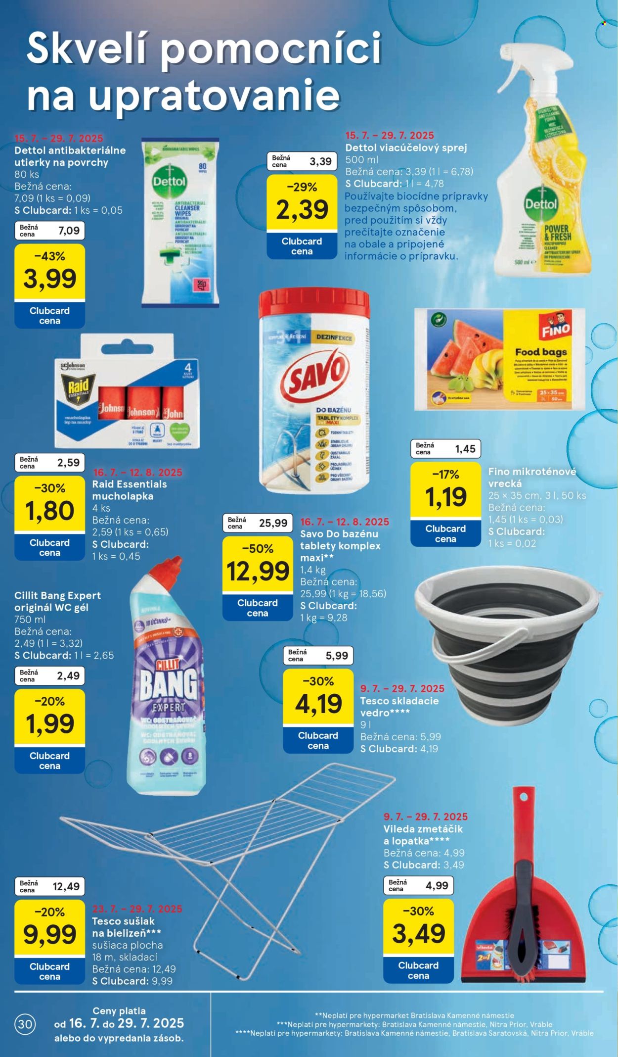 Leták TESCO - 23.7.2025 - 29.7.2025. Strana 30