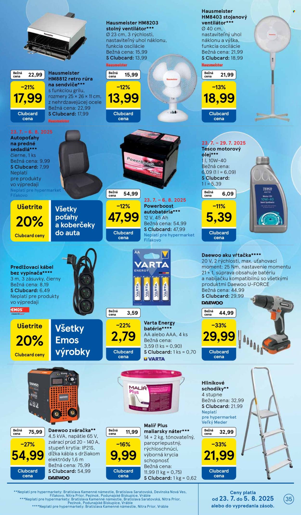 Leták TESCO - 23.7.2025 - 29.7.2025. Strana 35
