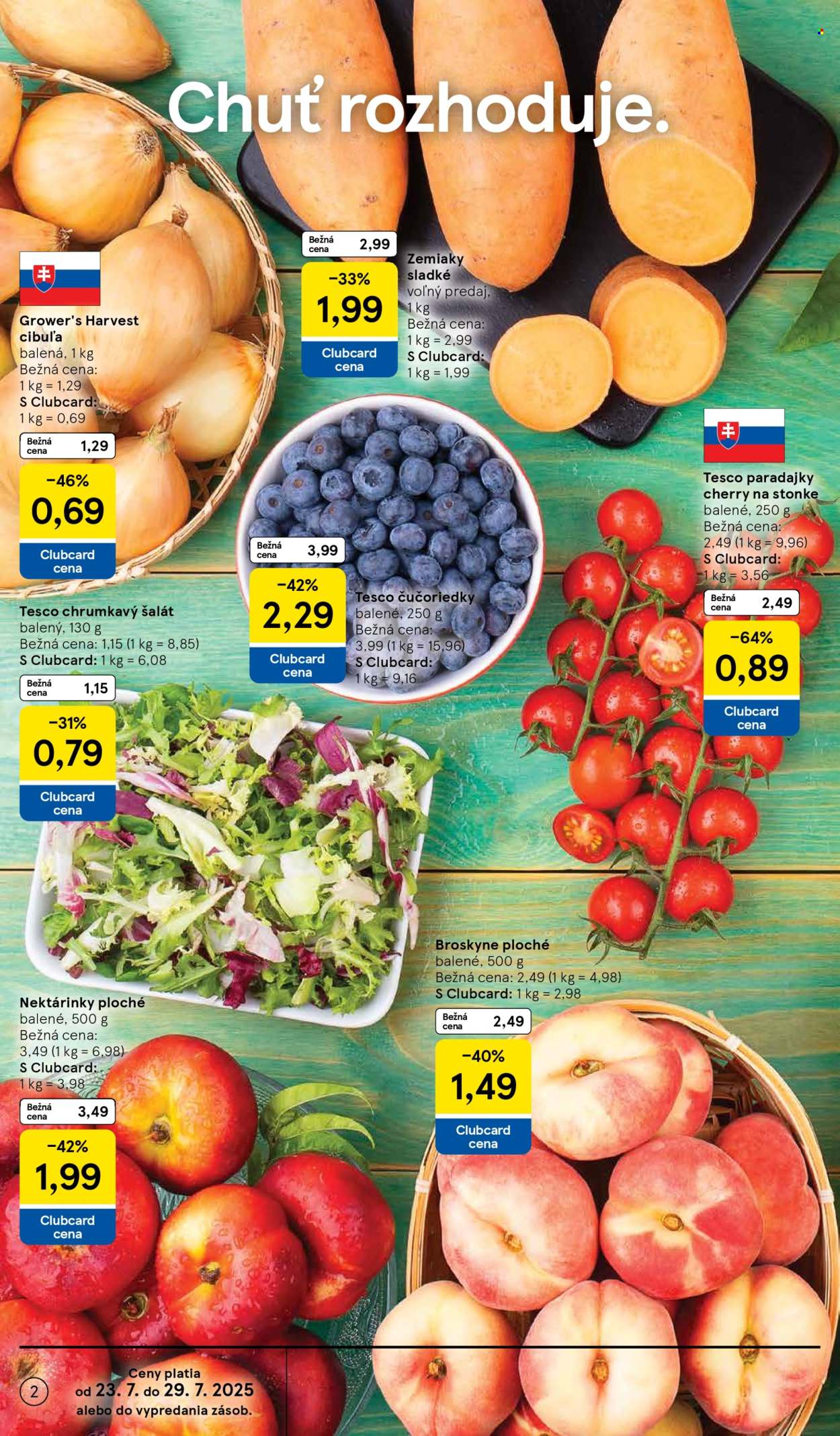 Leták TESCO supermarket - 23.7.2025 - 29.7.2025. Strana 2