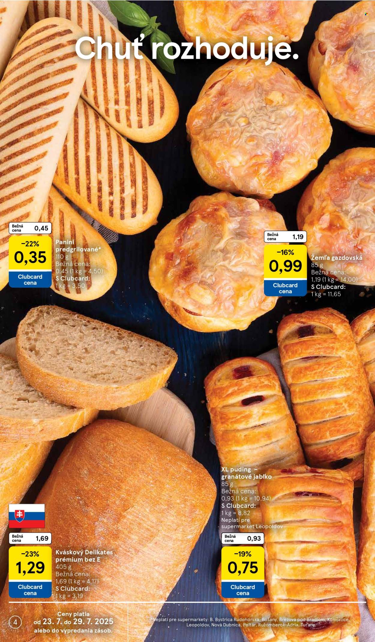 Leták TESCO supermarket - 23.7.2025 - 29.7.2025. Strana 4